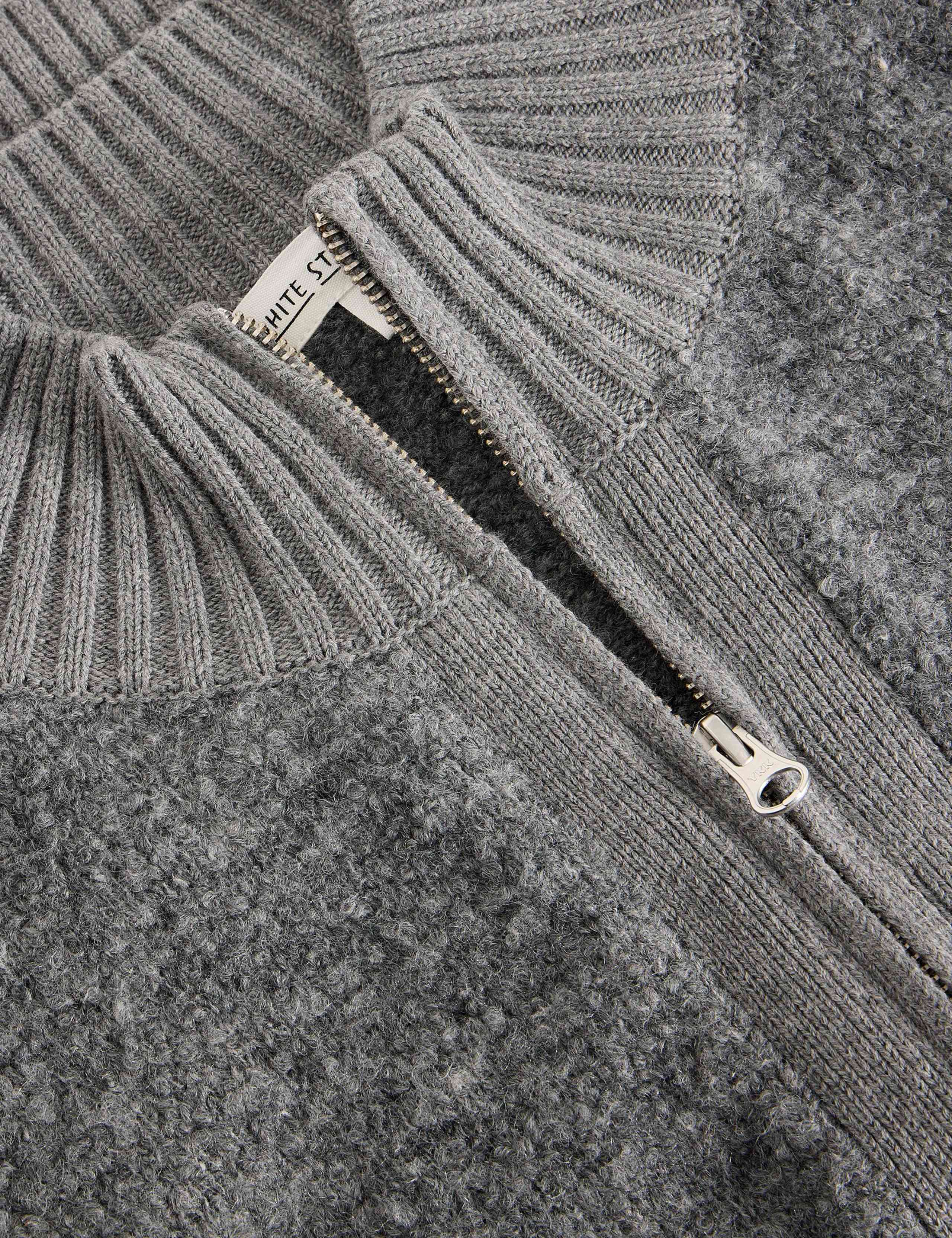 Boucle Cardigan with Cotton and Wool 5 of 6
