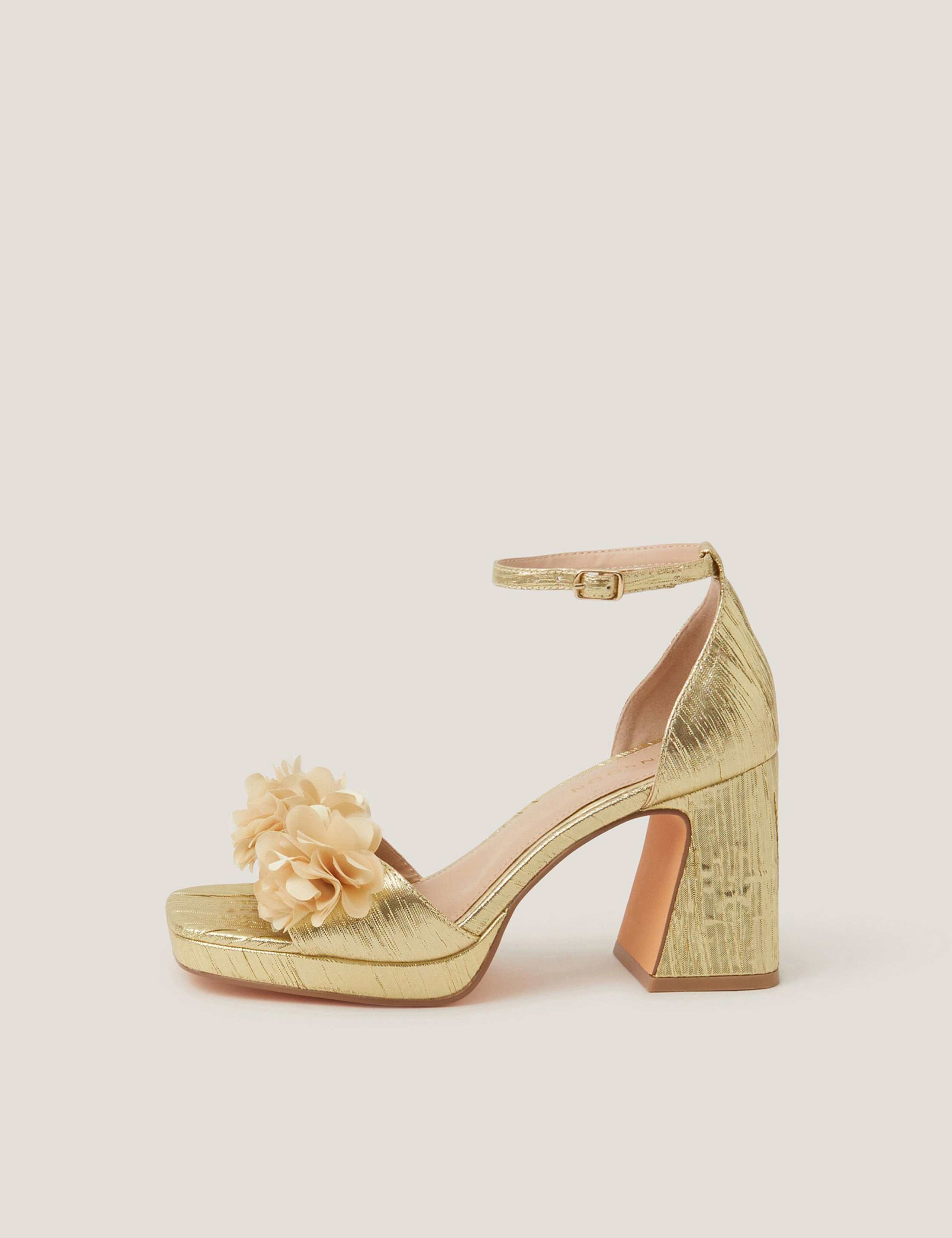 Floral Ankle Strap Platform Sandals 1 of 3
