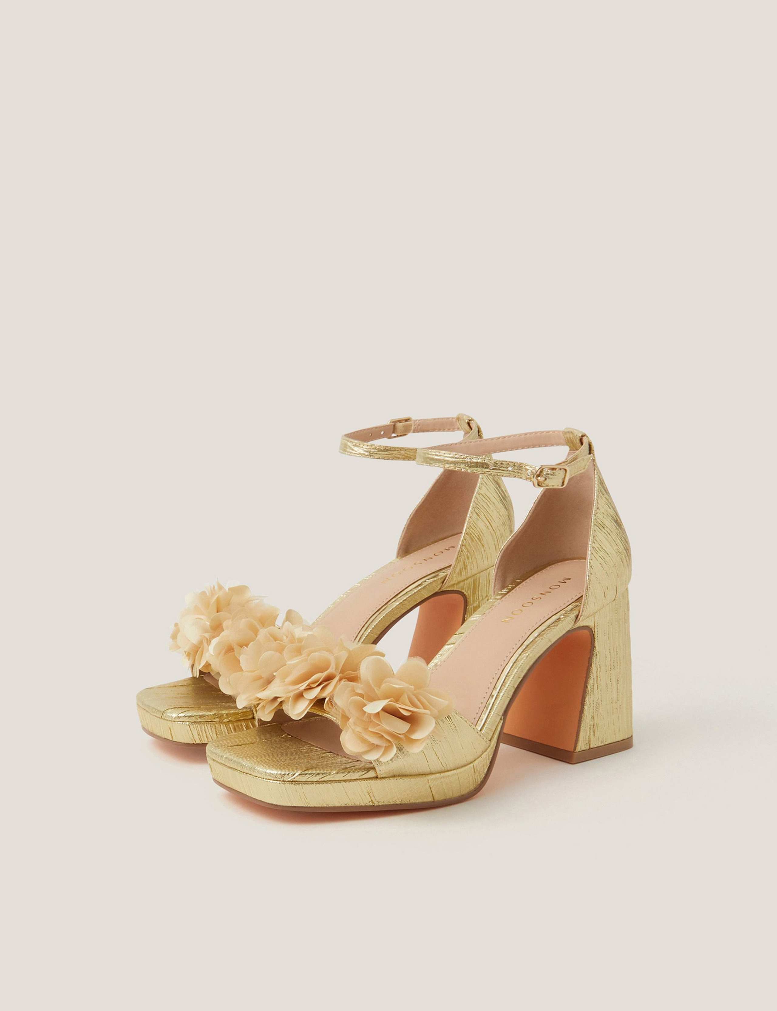 Floral Ankle Strap Platform Sandals 3 of 3