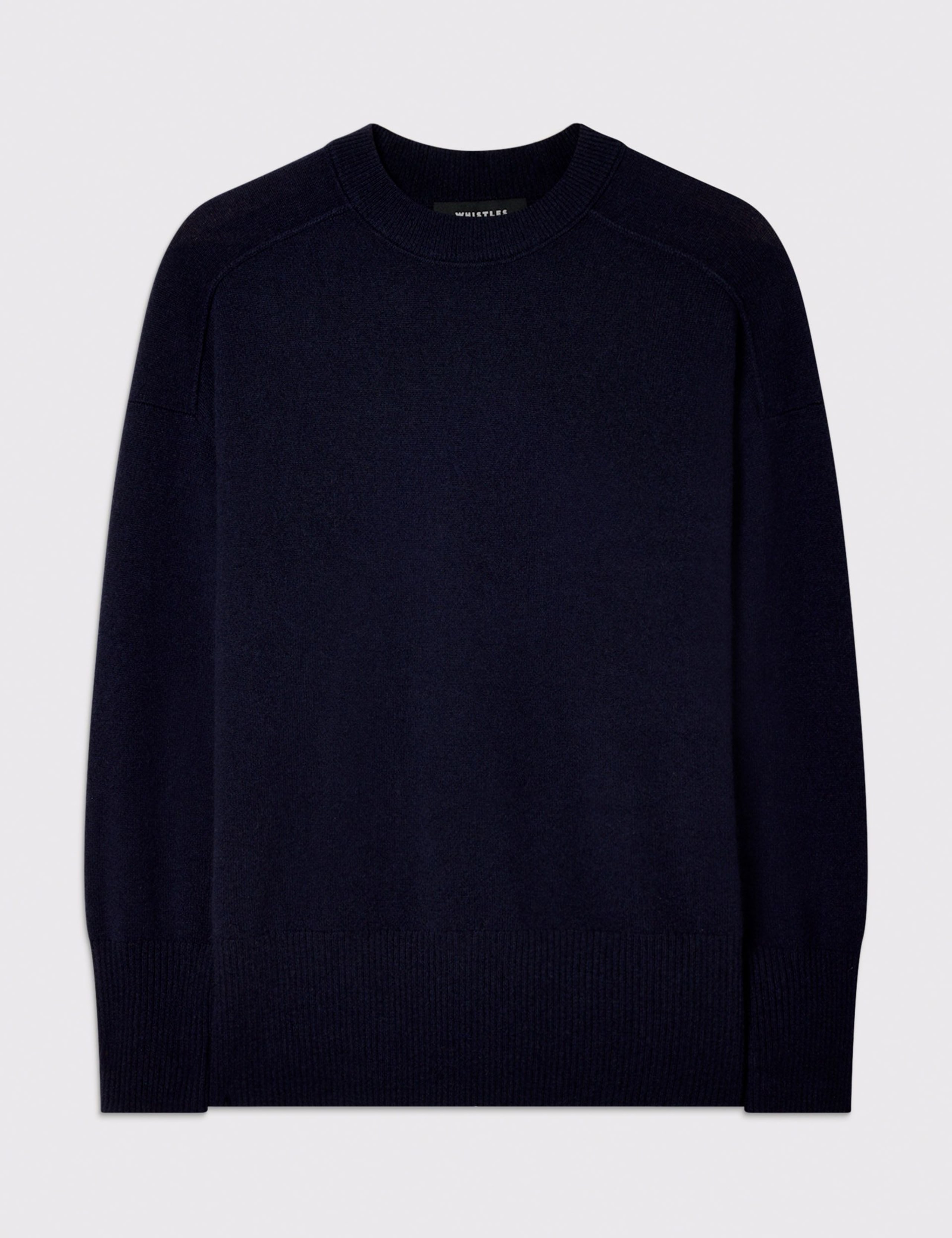 Pure Cashmere Crew Neck Seam Jumper 2 of 6