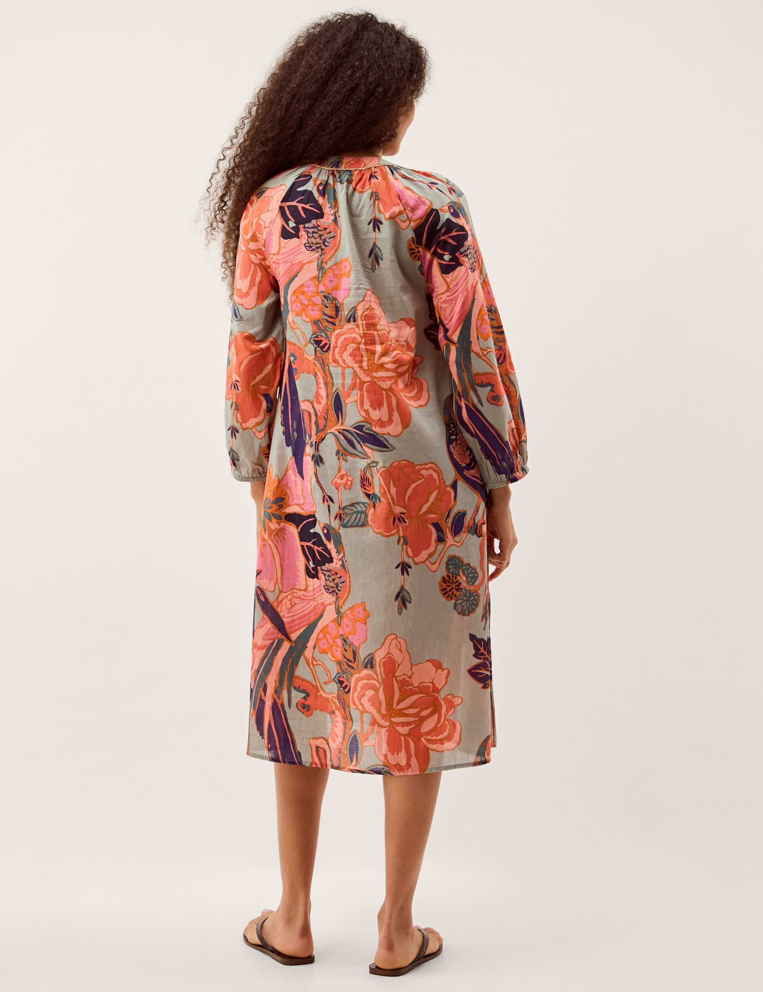 Pure Cotton Floral Tunic 5 of 5