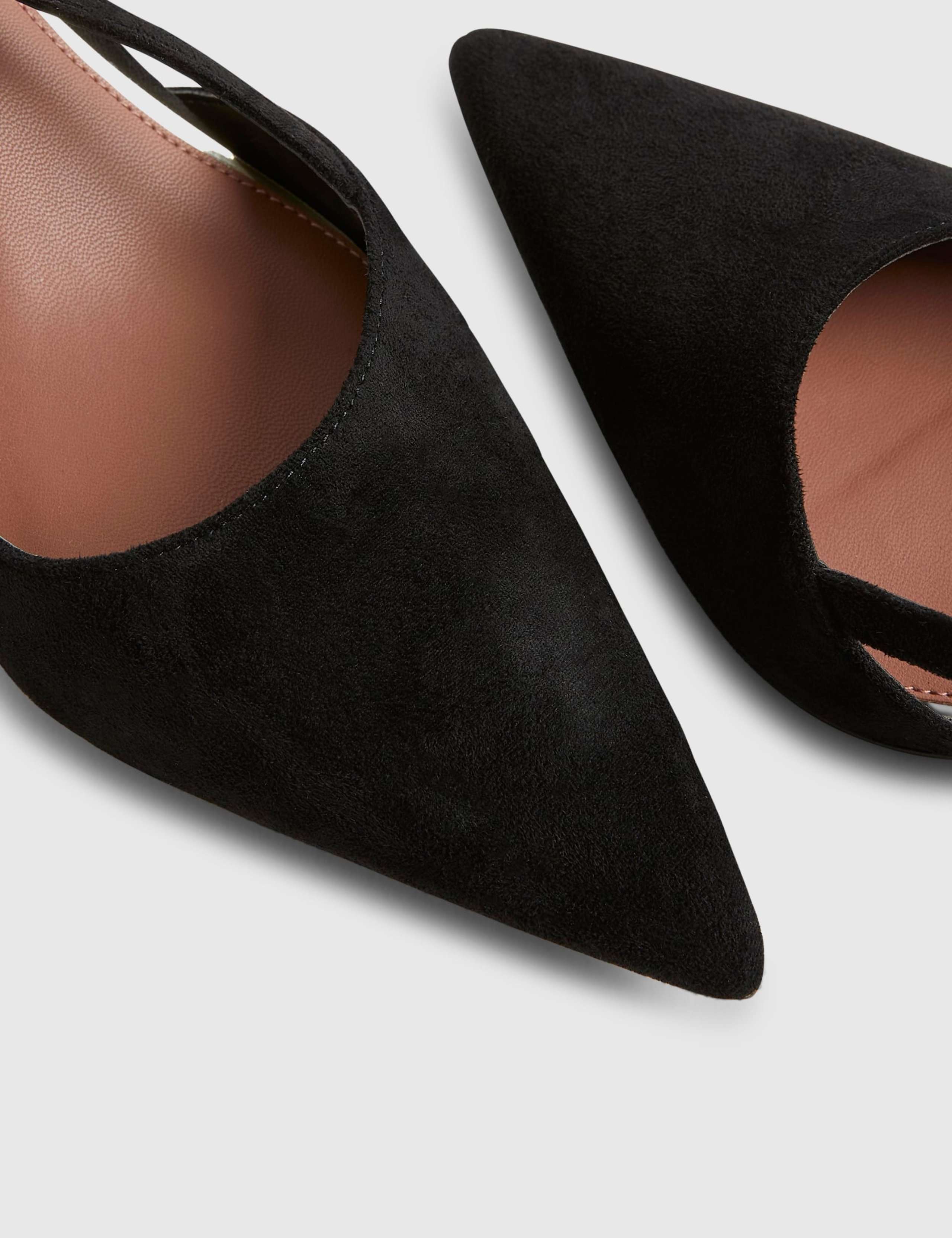 Metallic Stiletto Heel Slingback Shoes 4 of 4