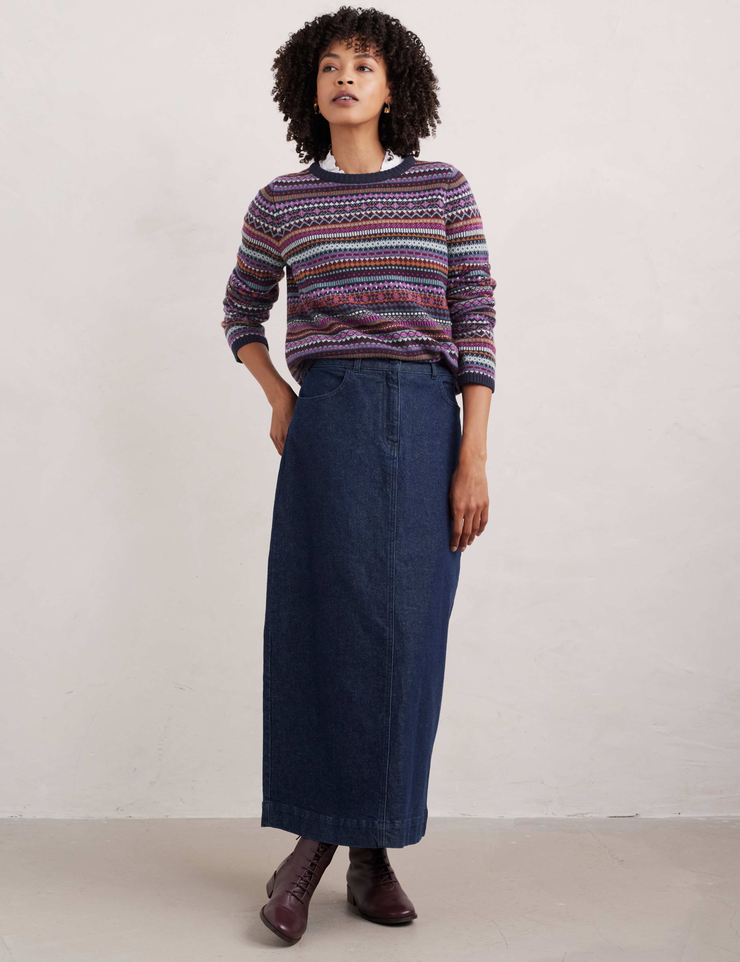 Merino Wool Rich Patterned Jumper 4 of 4