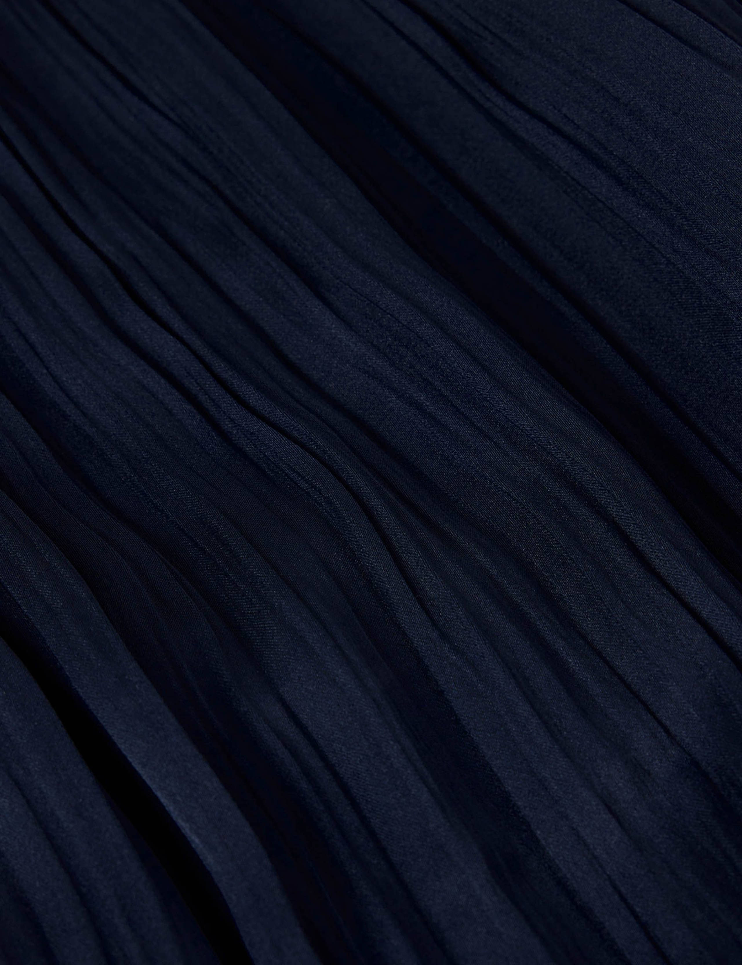 Plisse Pleated Midi Column Skirt 6 of 6