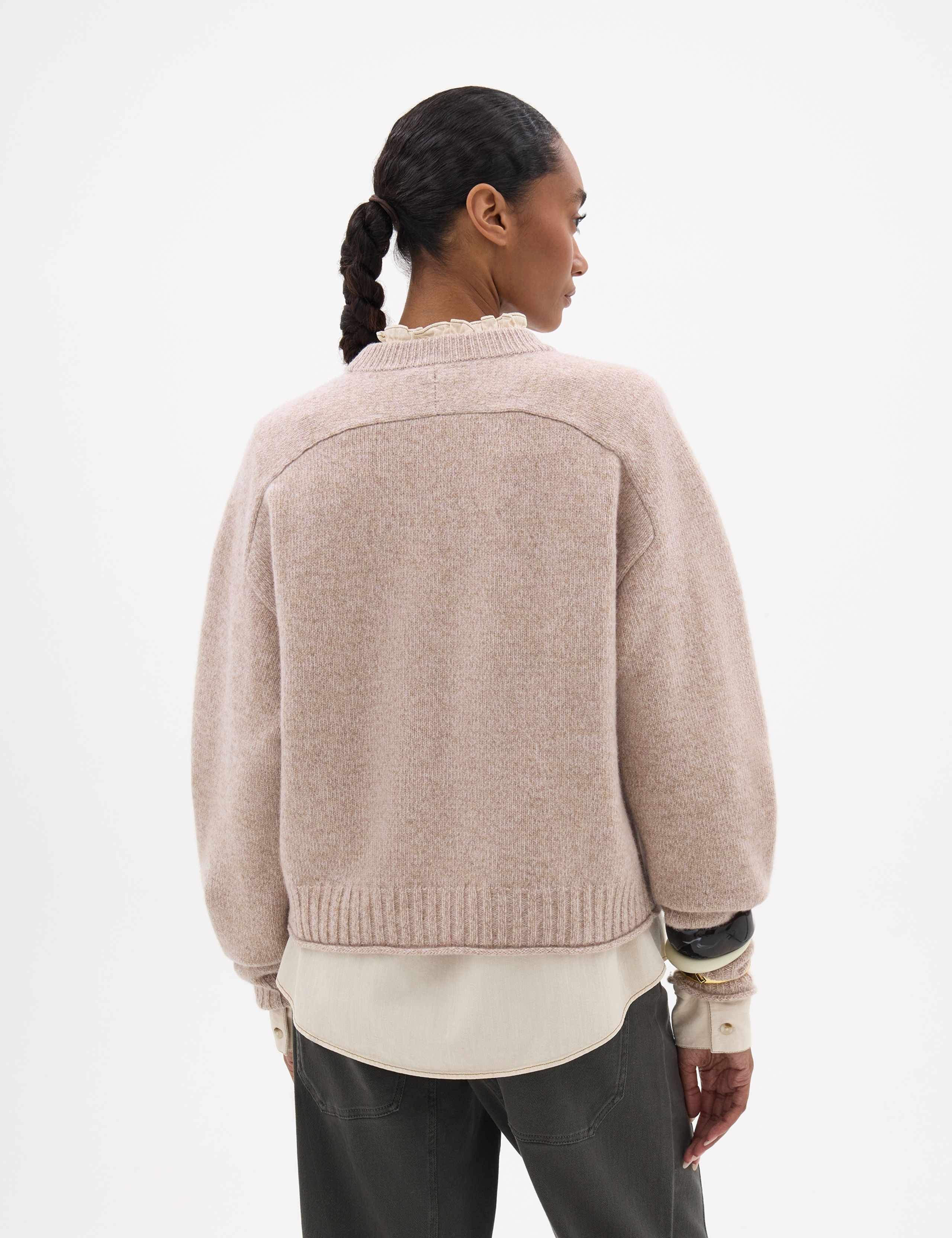 Relaxed Crew Neck Jumper with Merino Wool 4 of 5
