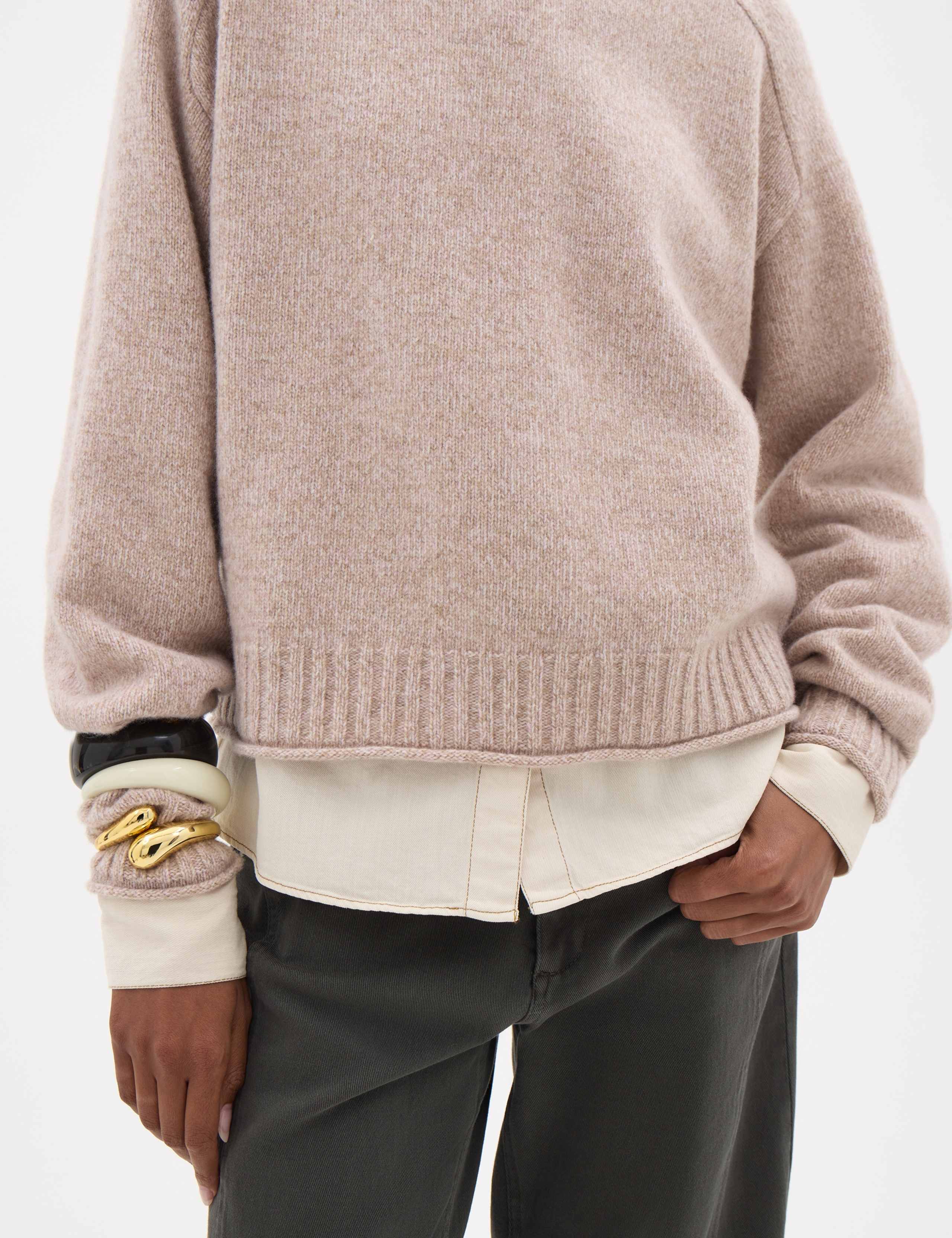 Relaxed Crew Neck Jumper with Merino Wool 5 of 5