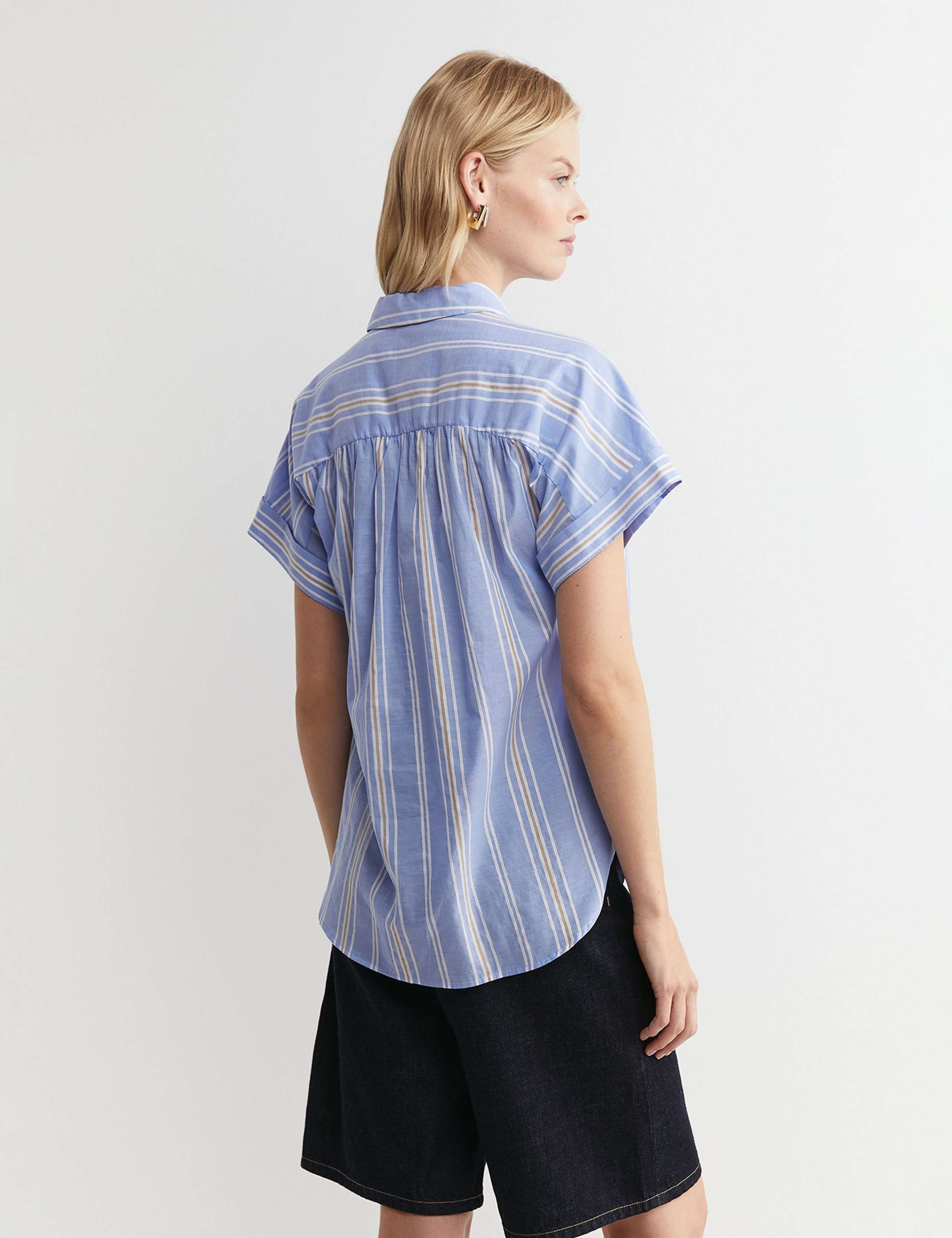 Pure Cotton Striped Relaxed Shirt 5 of 5