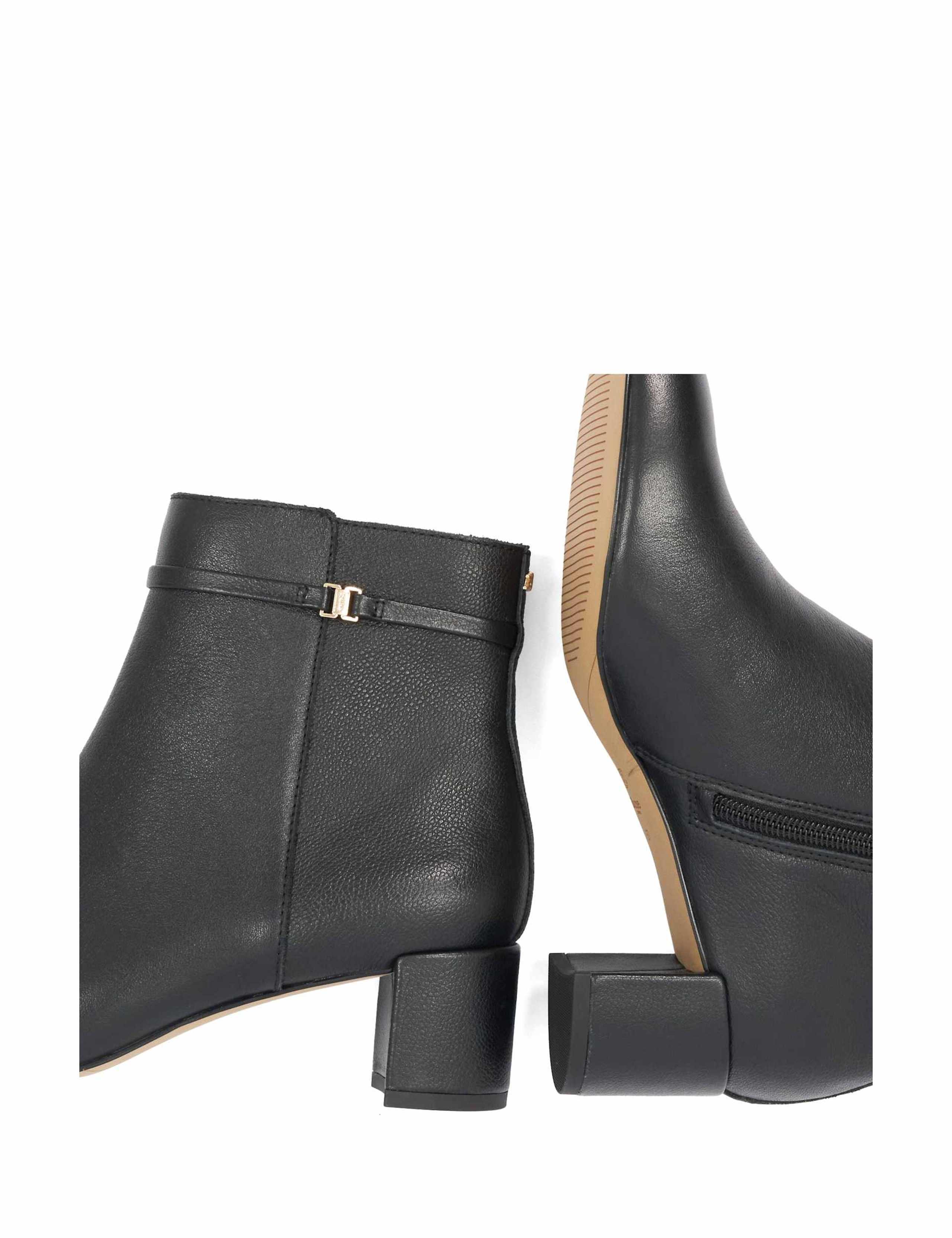 Leather Block Heel Ankle Boots 4 of 5