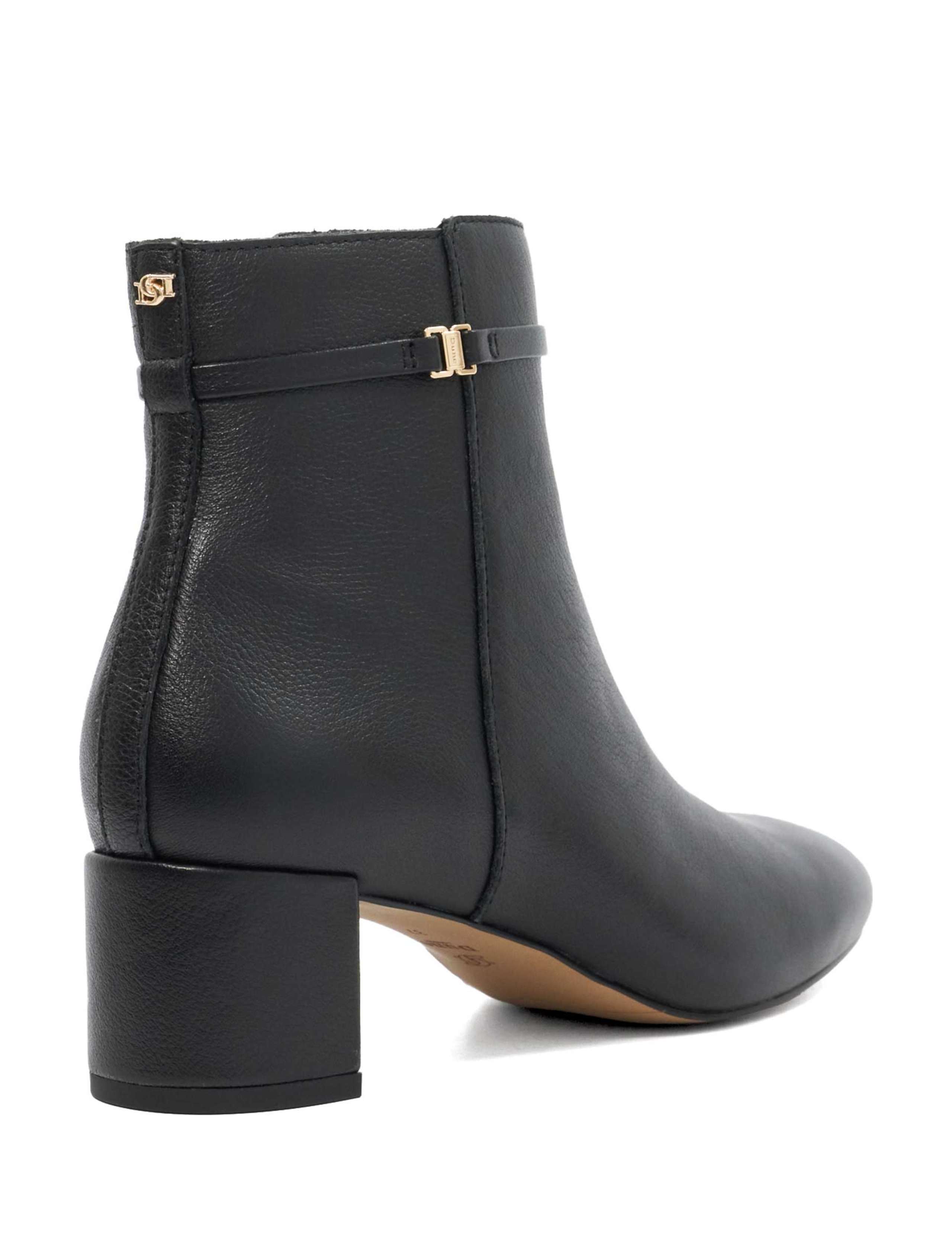 Leather Block Heel Ankle Boots 5 of 5