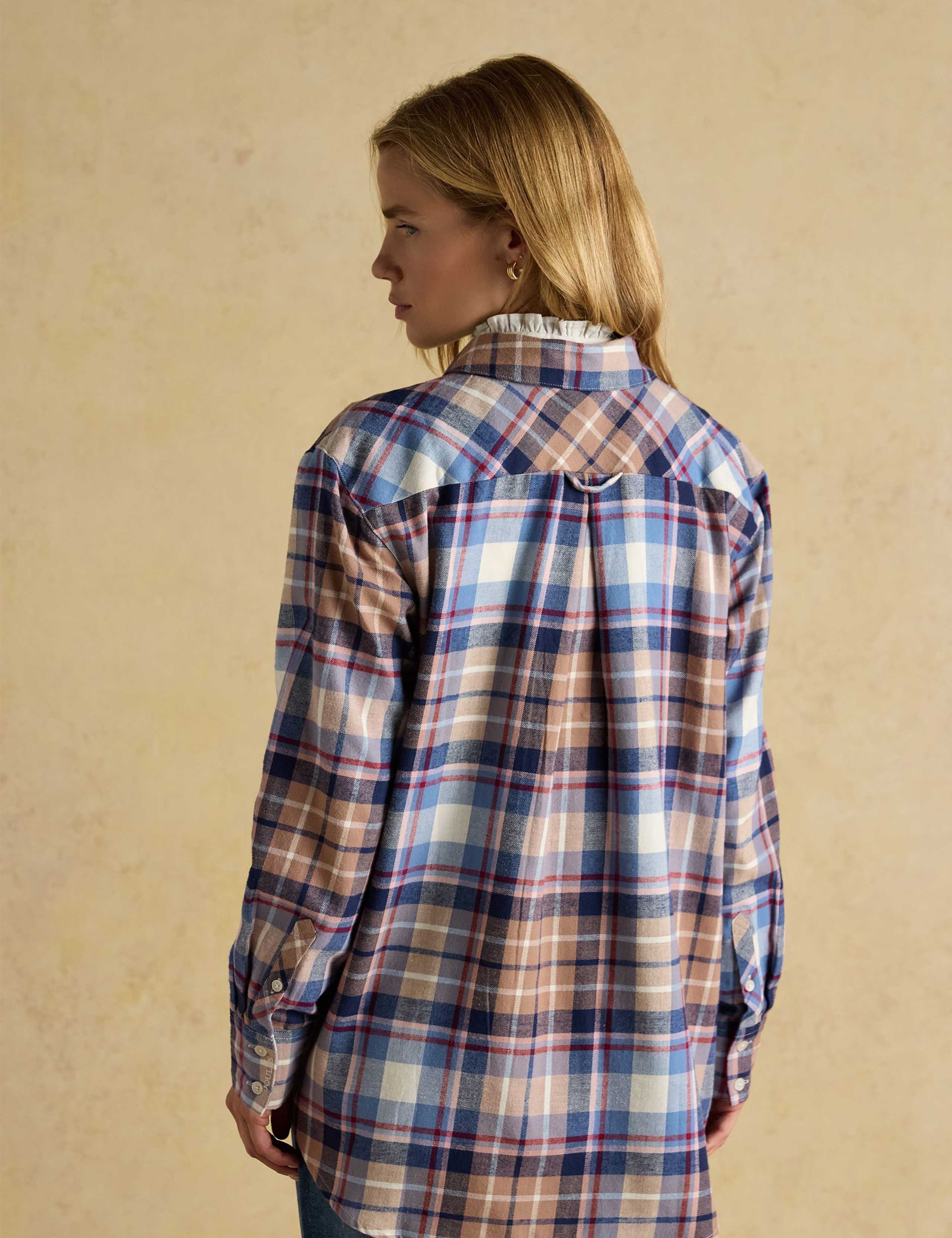 Pure Cotton Checked Collared Shirt 5 of 8