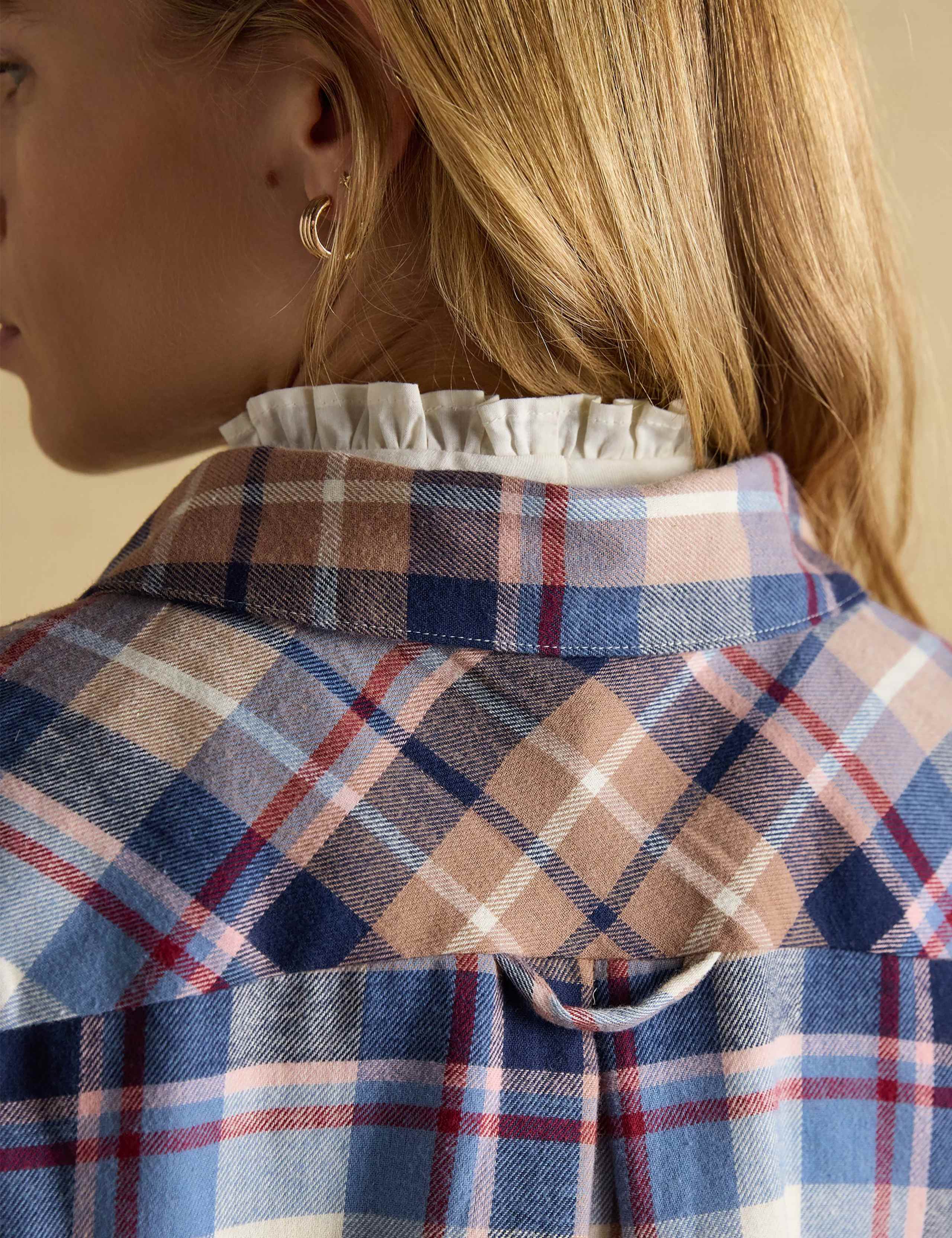 Pure Cotton Checked Collared Shirt 7 of 8