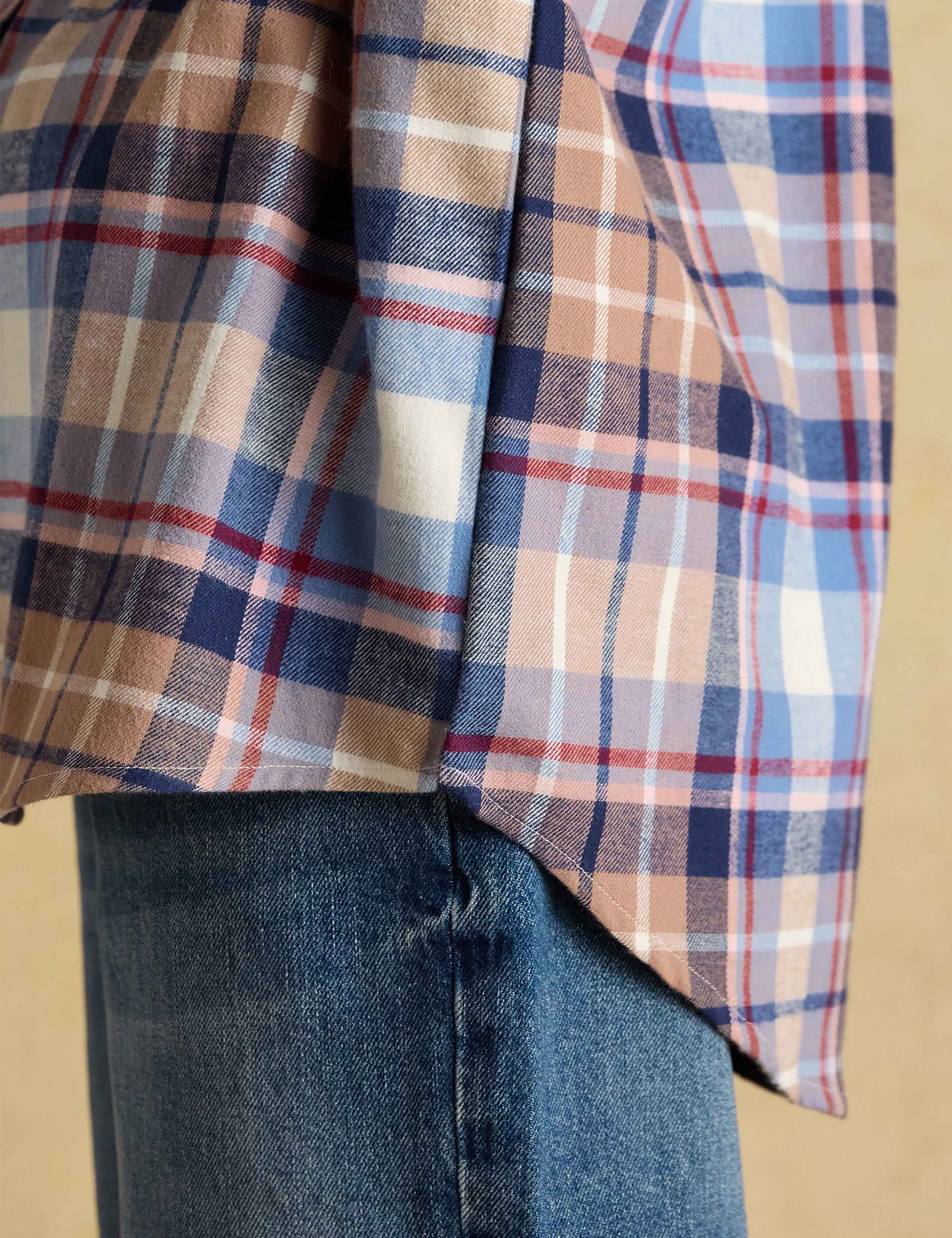Pure Cotton Checked Collared Shirt 8 of 8