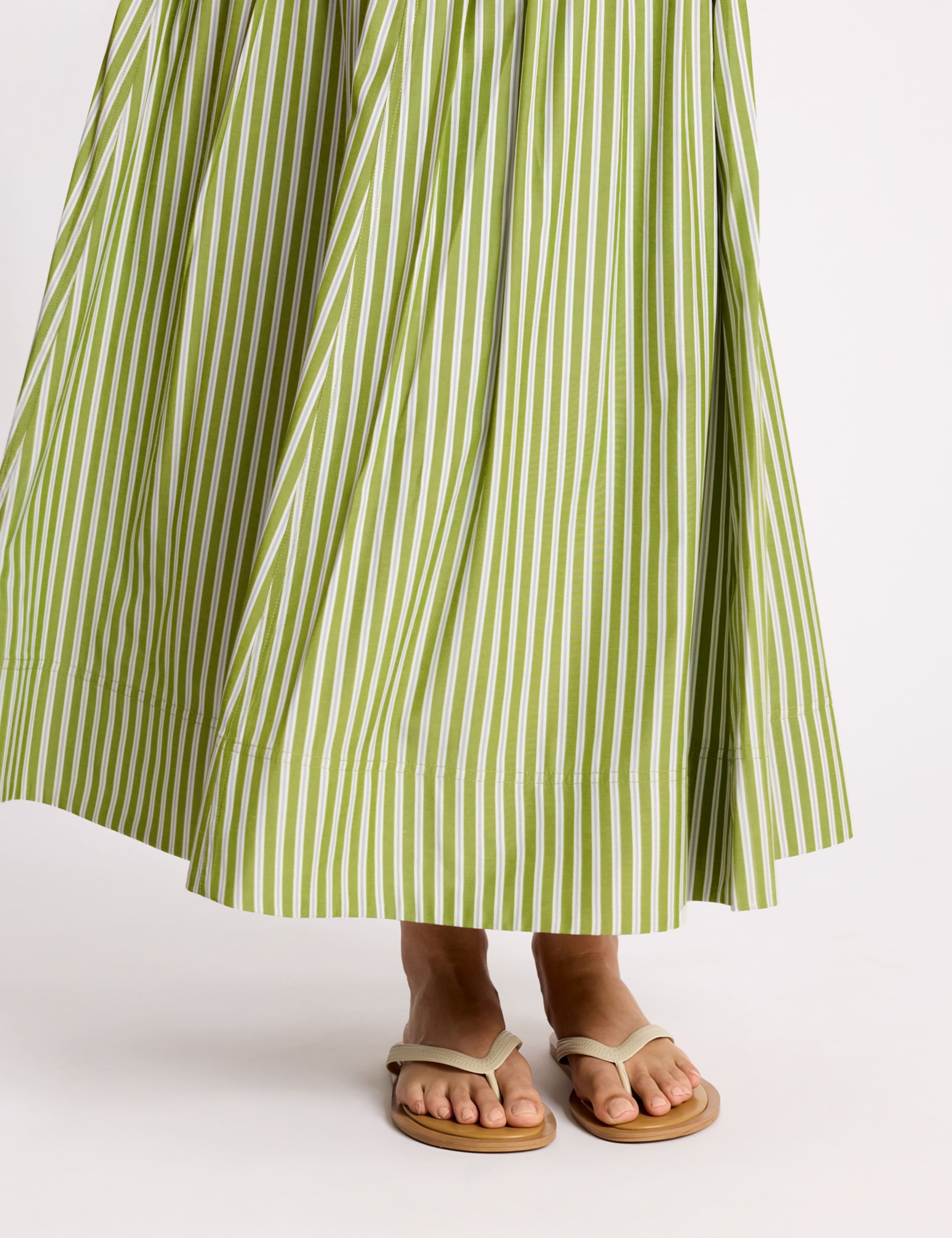 Striped Midi Tiered Skirt 3 of 5