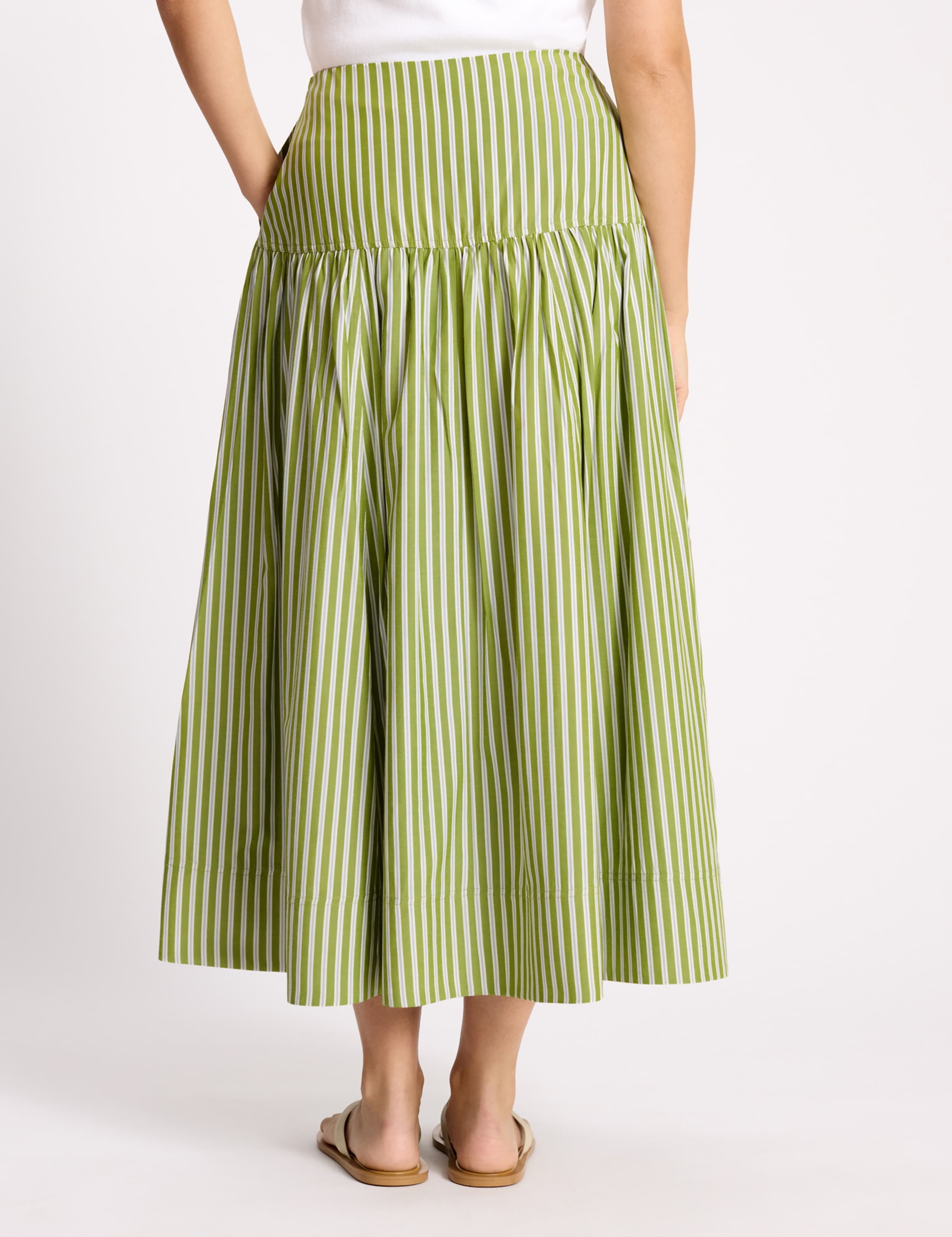 Striped Midi Tiered Skirt 5 of 5