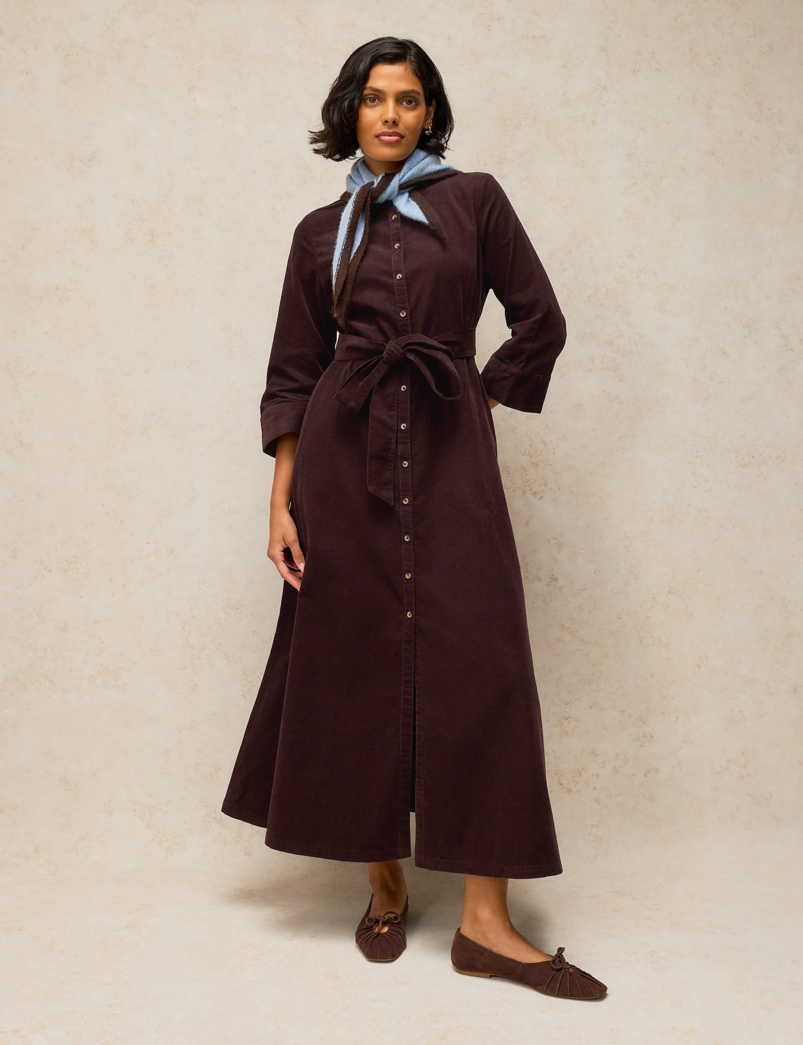 Soma Cord Midi Shirt Dress 3 of 6