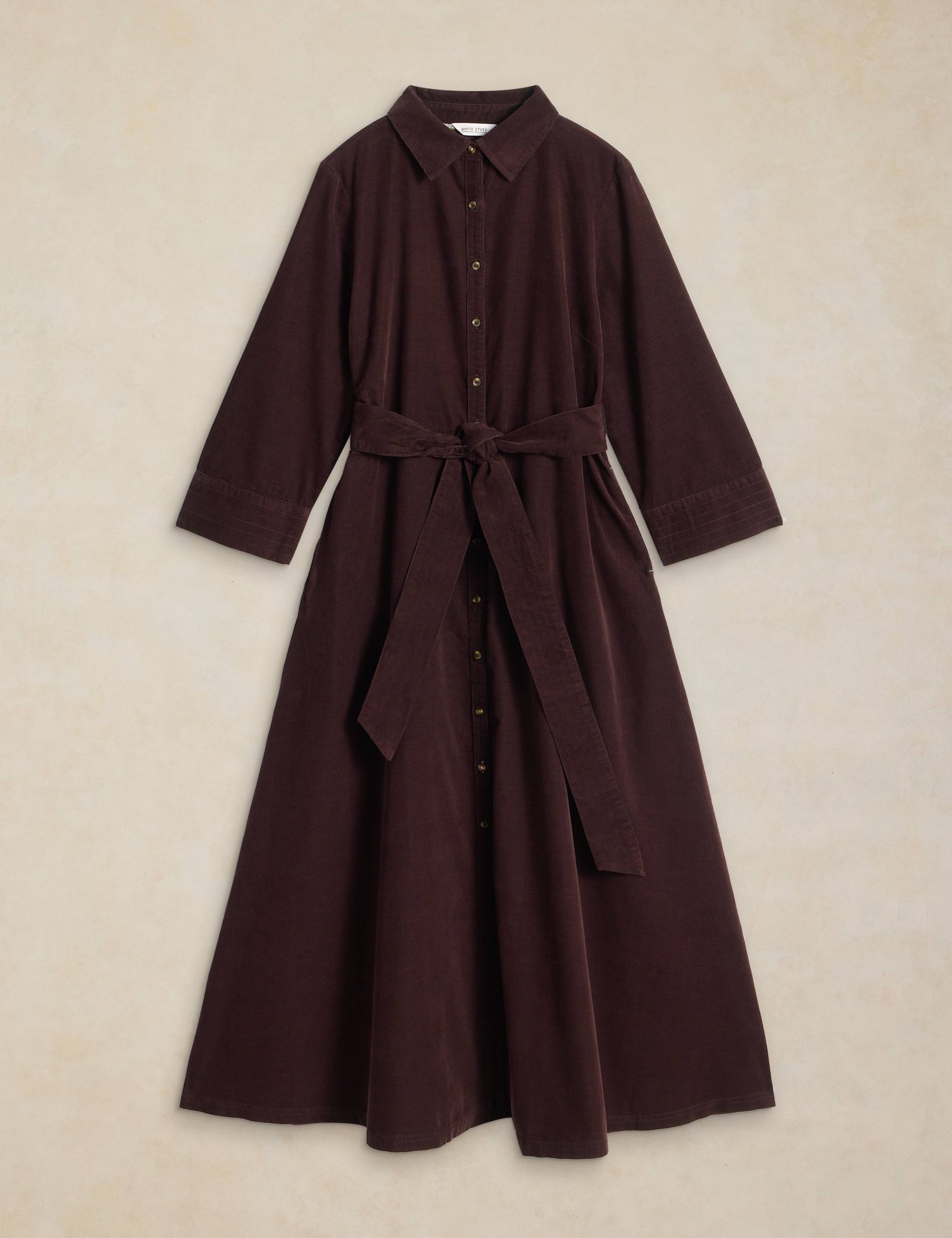 Soma Cord Midi Shirt Dress 2 of 6