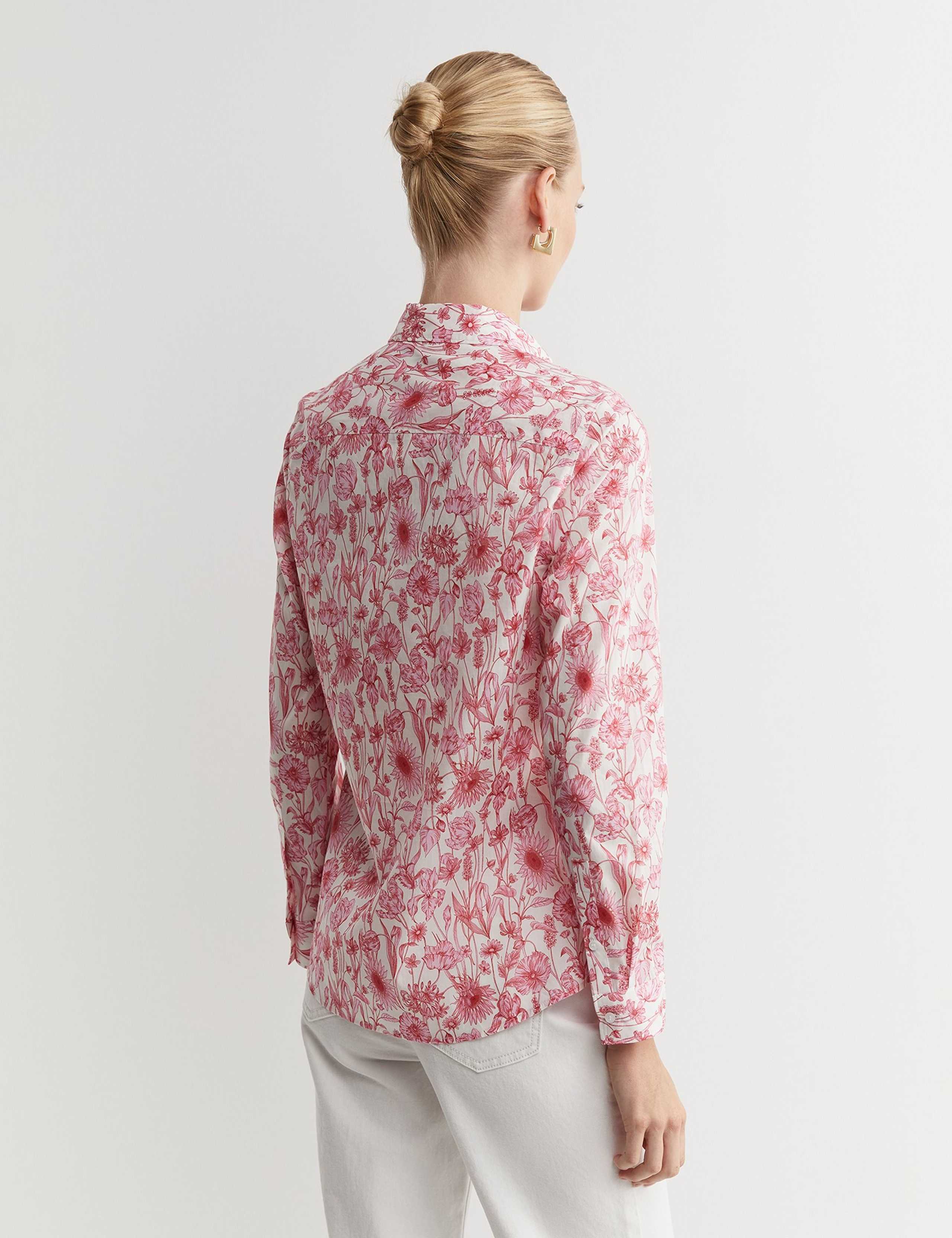 Pure Cotton Floral Collared Shirt 4 of 4