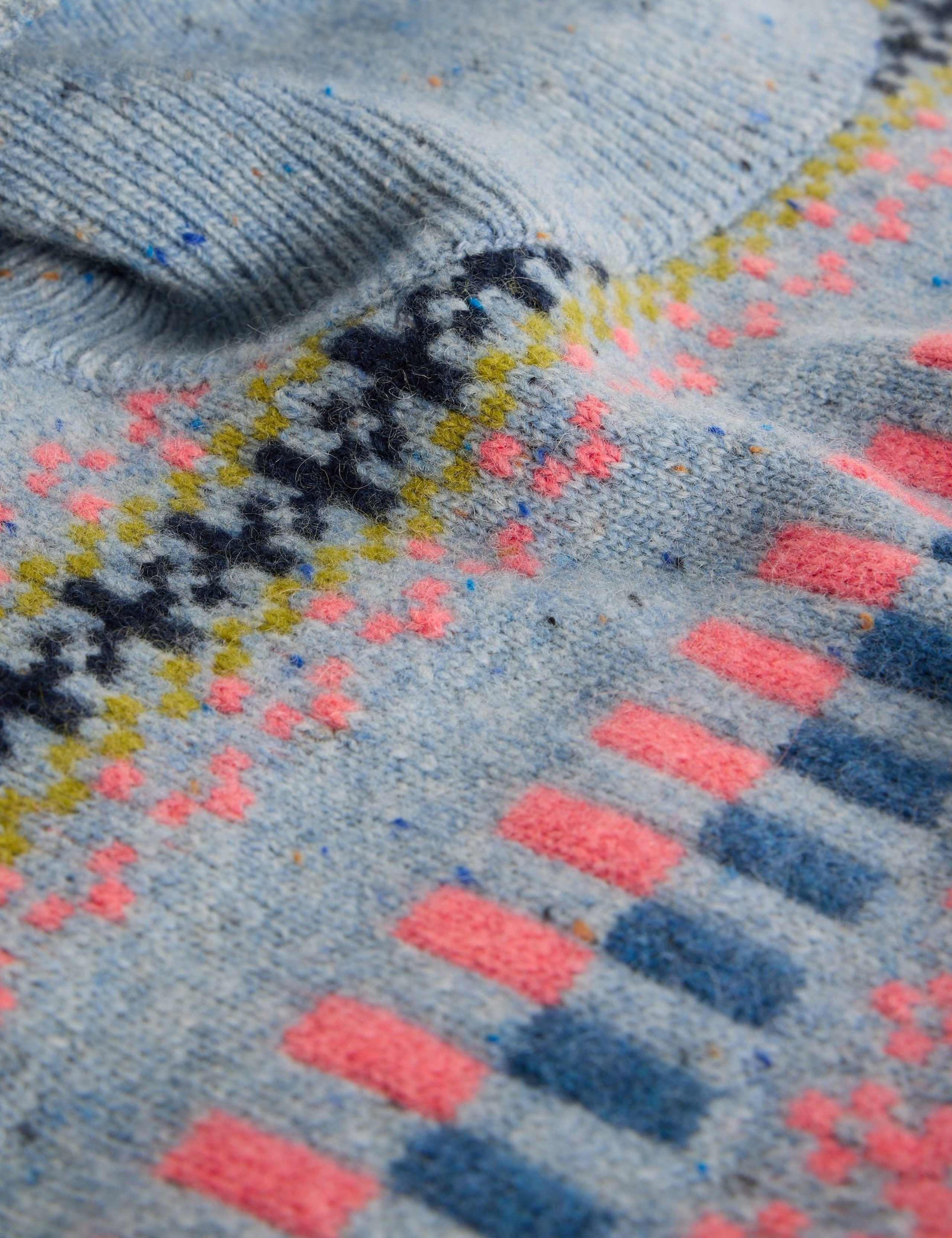 Lambswool Rich Fair Isle Cowl Neck Jumper 6 of 6