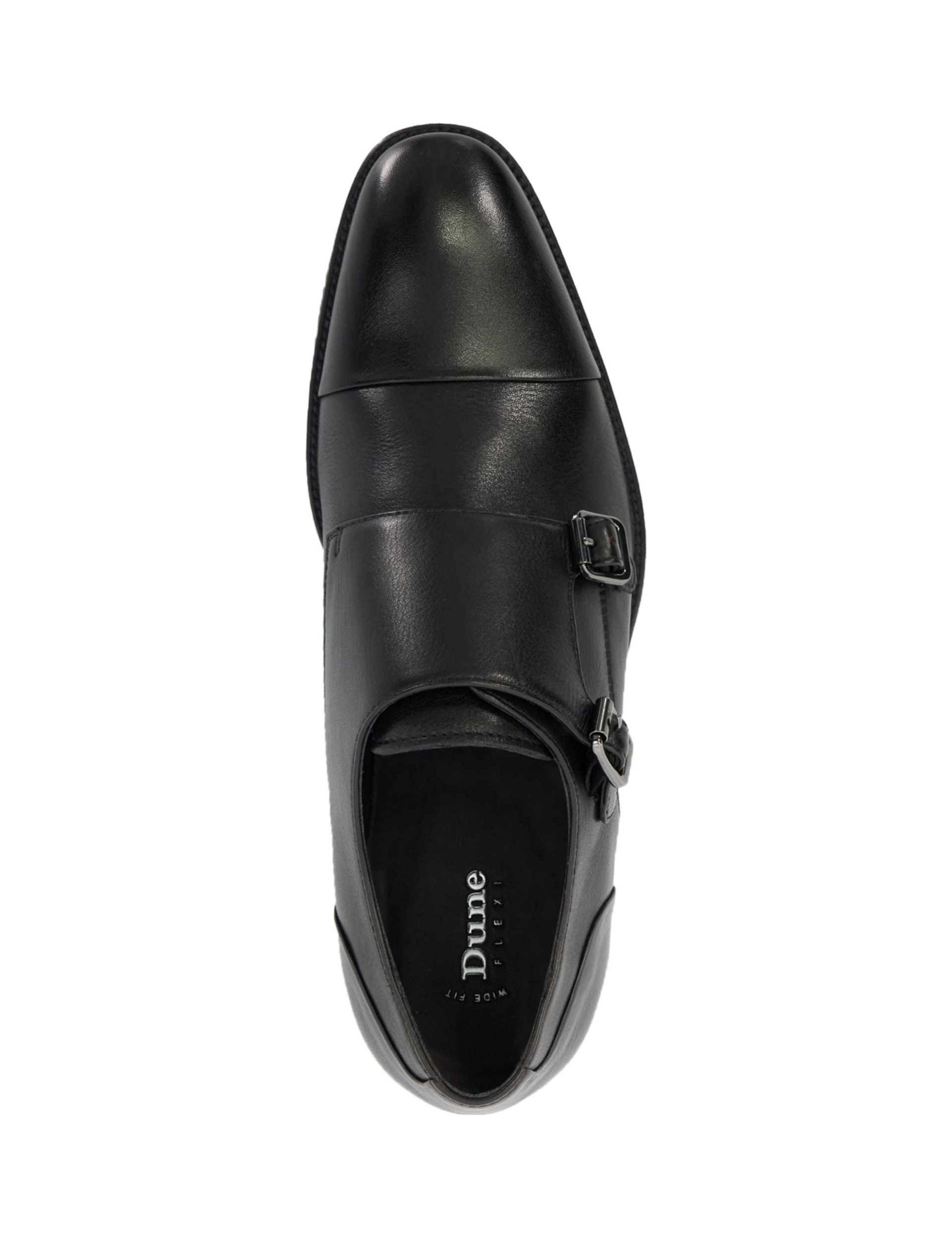 Wide Fit Leather Double Monk Strap Shoes 2 of 5