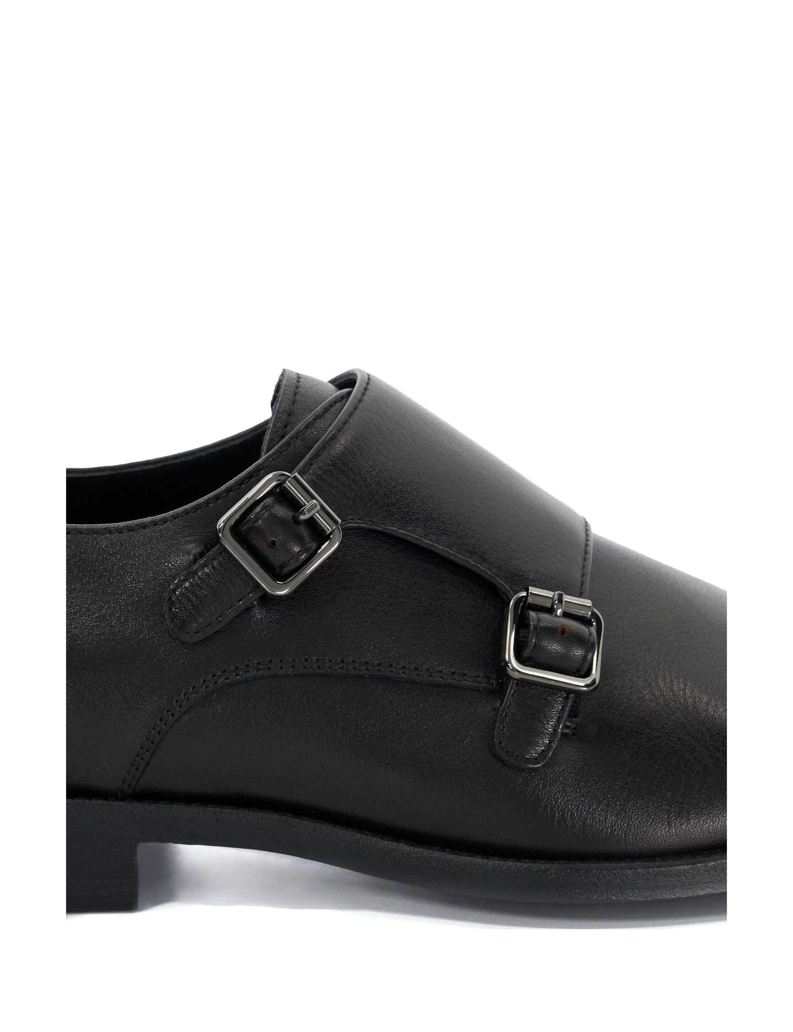 Wide Fit Leather Double Monk Strap Shoes 5 of 5