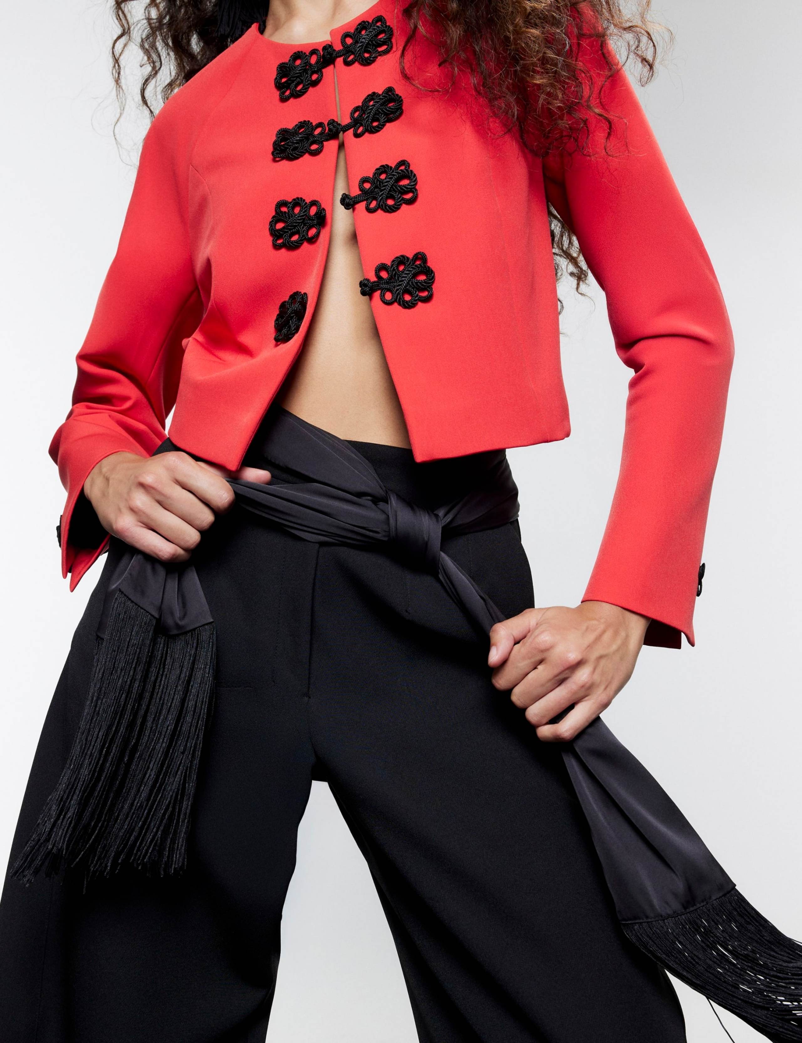 Lightweight Frog Fastening Collarless Jacket 3 of 6