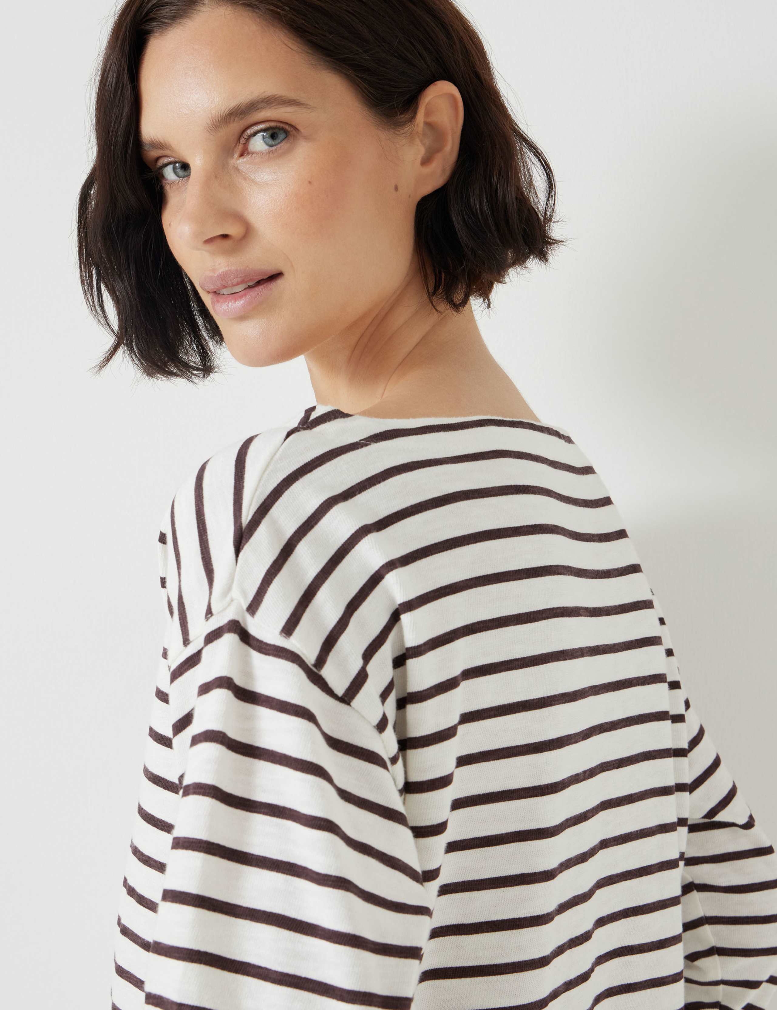 Pure Cotton Striped Top 4 of 5