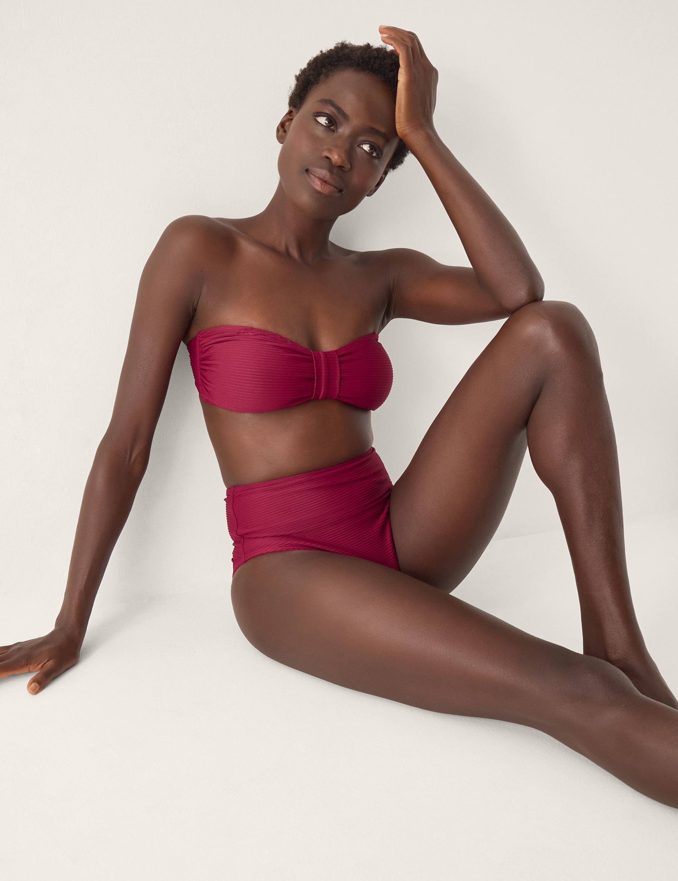 Ribbed Bandeau Bikini Top 2 of 4