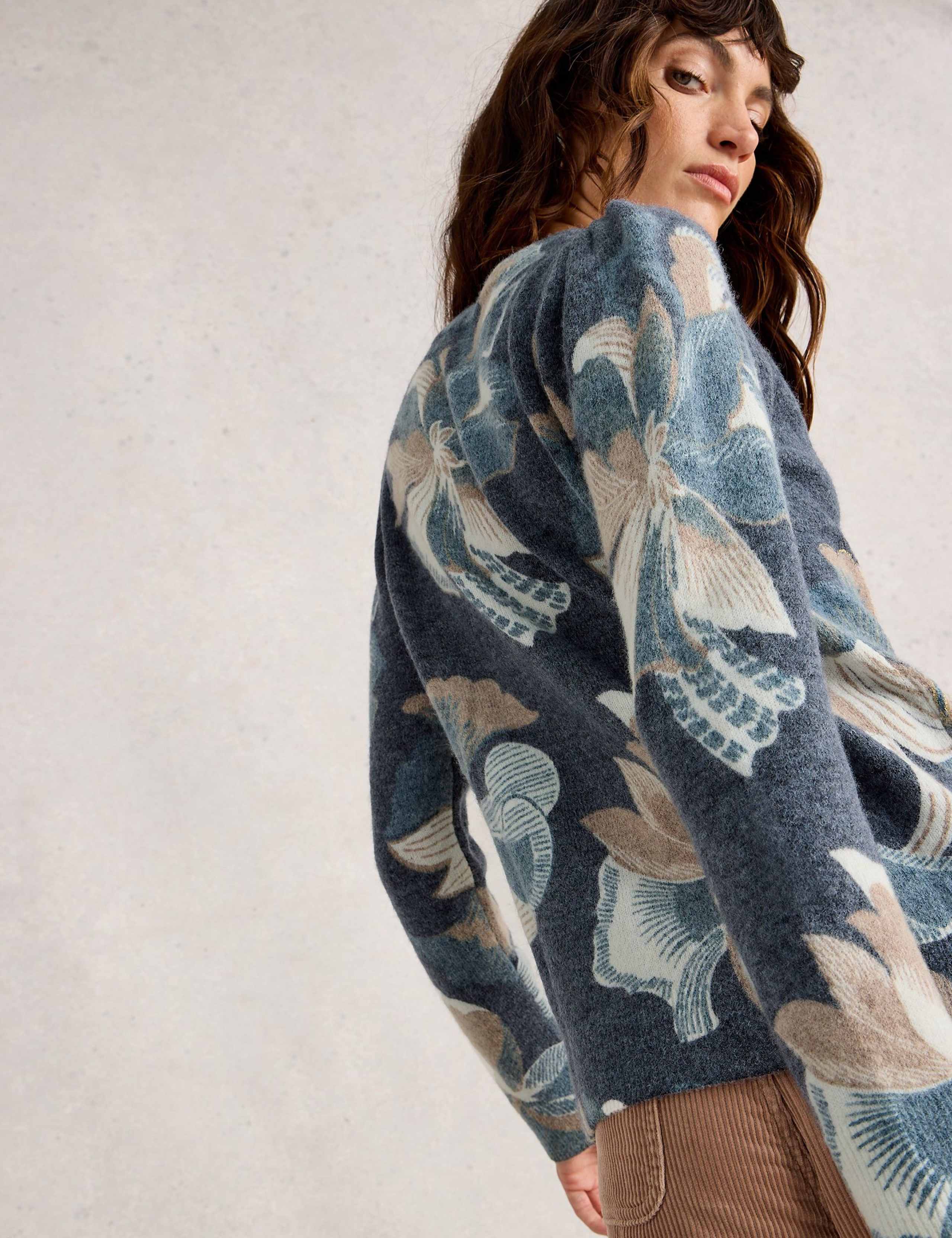 Wool Blend Printed Sparkly Jumper 5 of 6