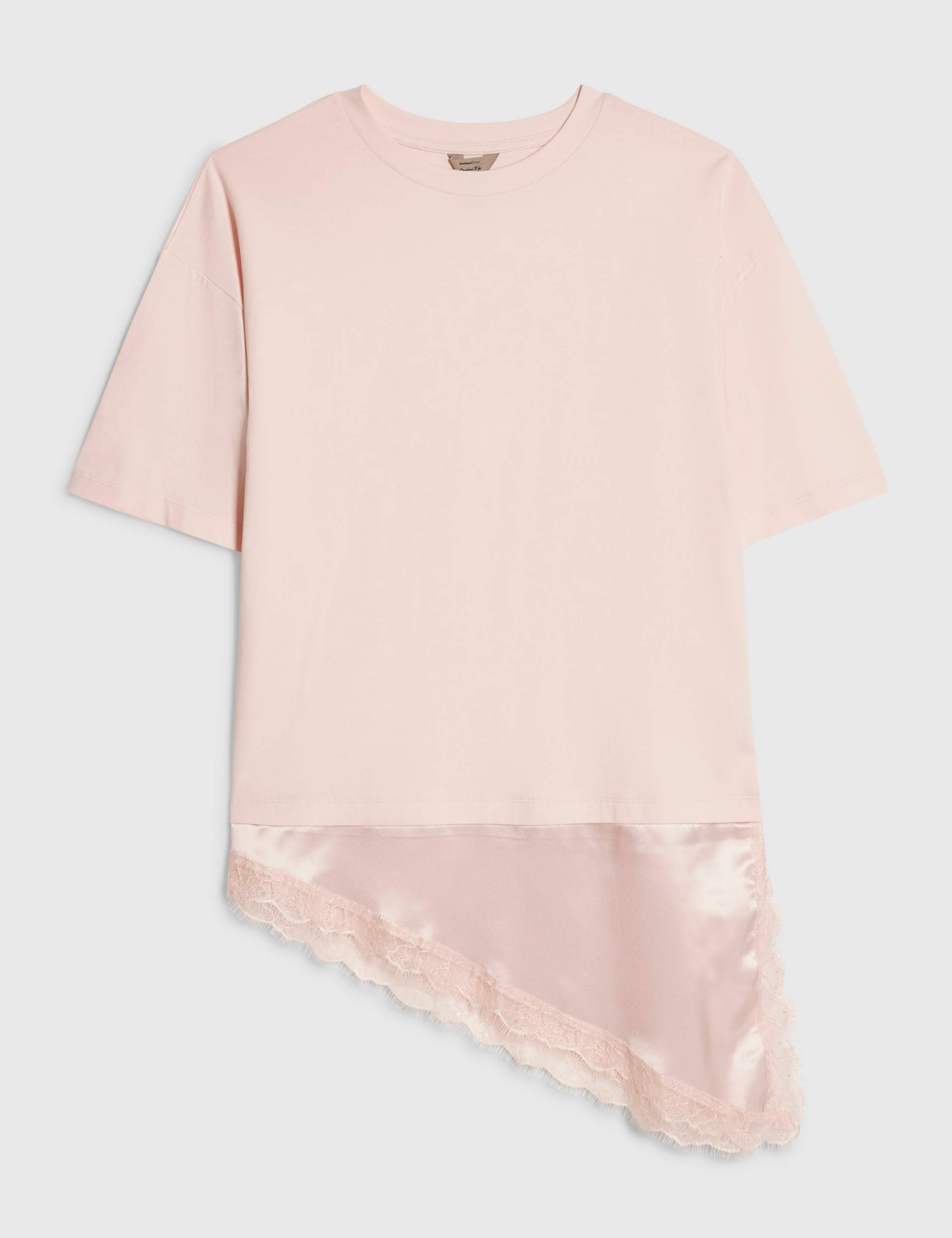 Pure Cotton Lace Detail T-Shirt 2 of 5