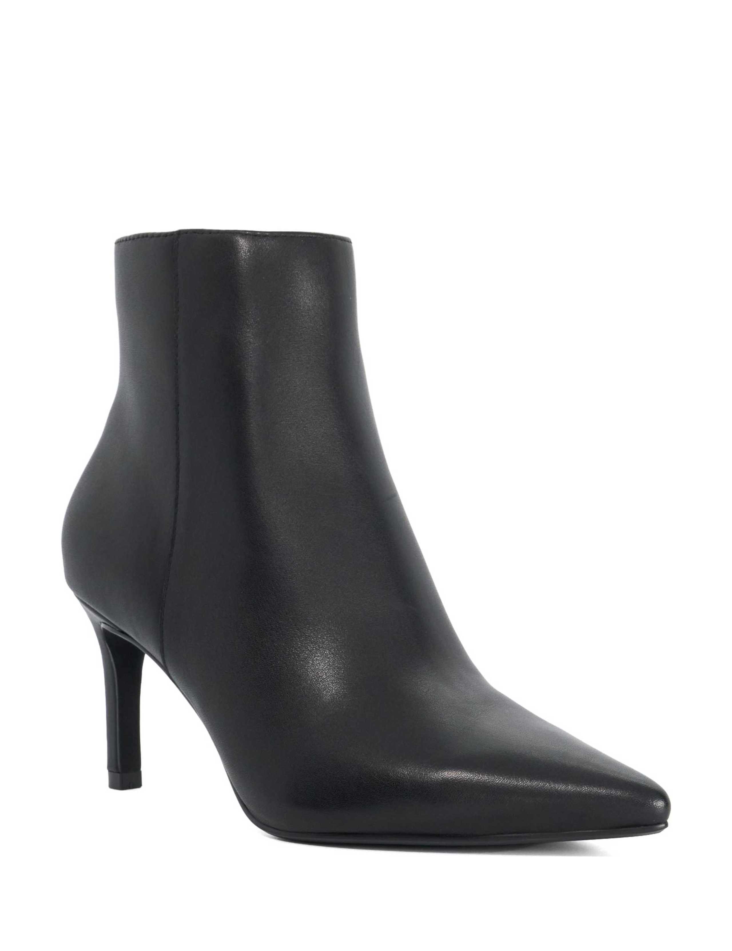 Leather Stiletto Heel Pointed Ankle Boots 4 of 6
