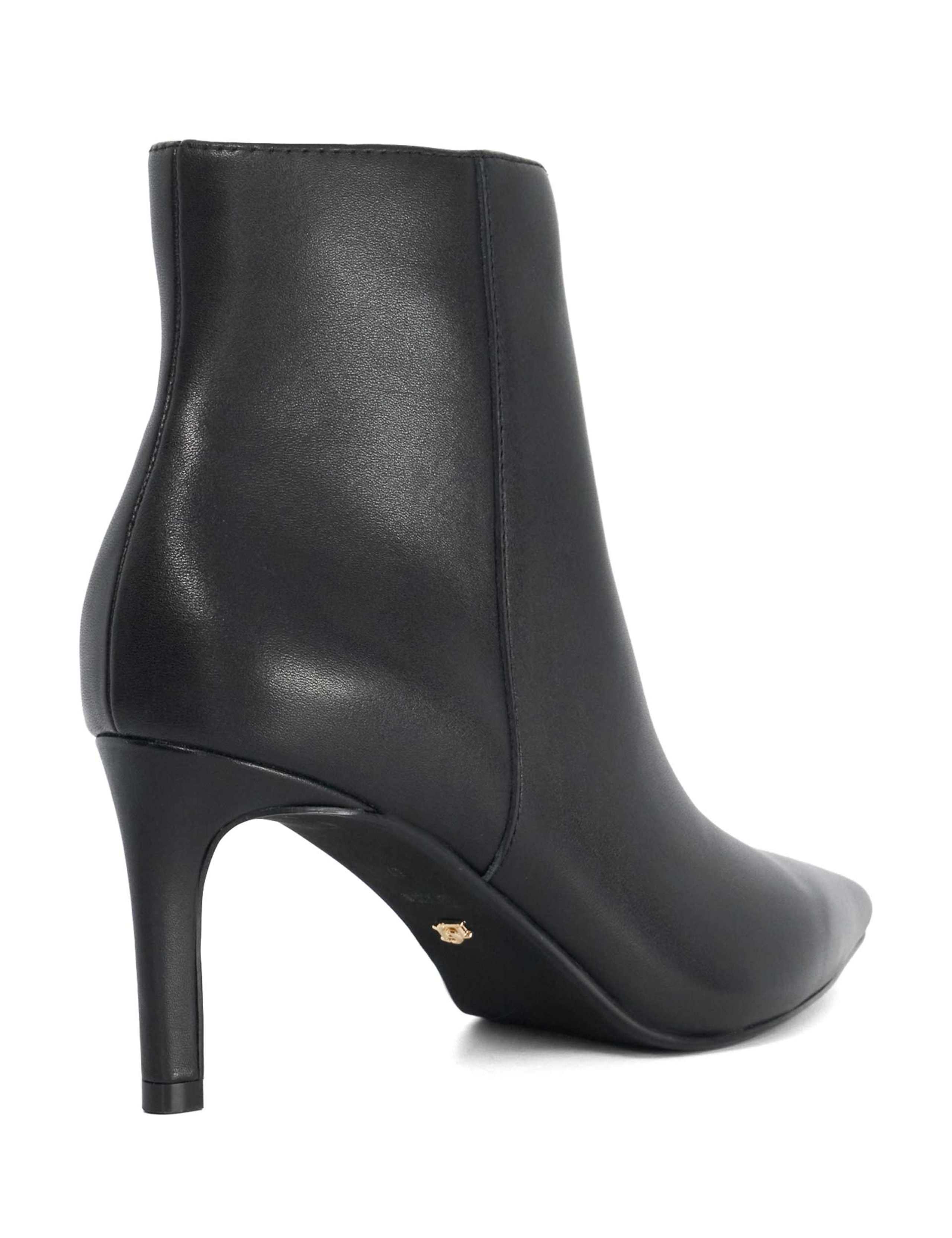 Leather Stiletto Heel Pointed Ankle Boots 6 of 6