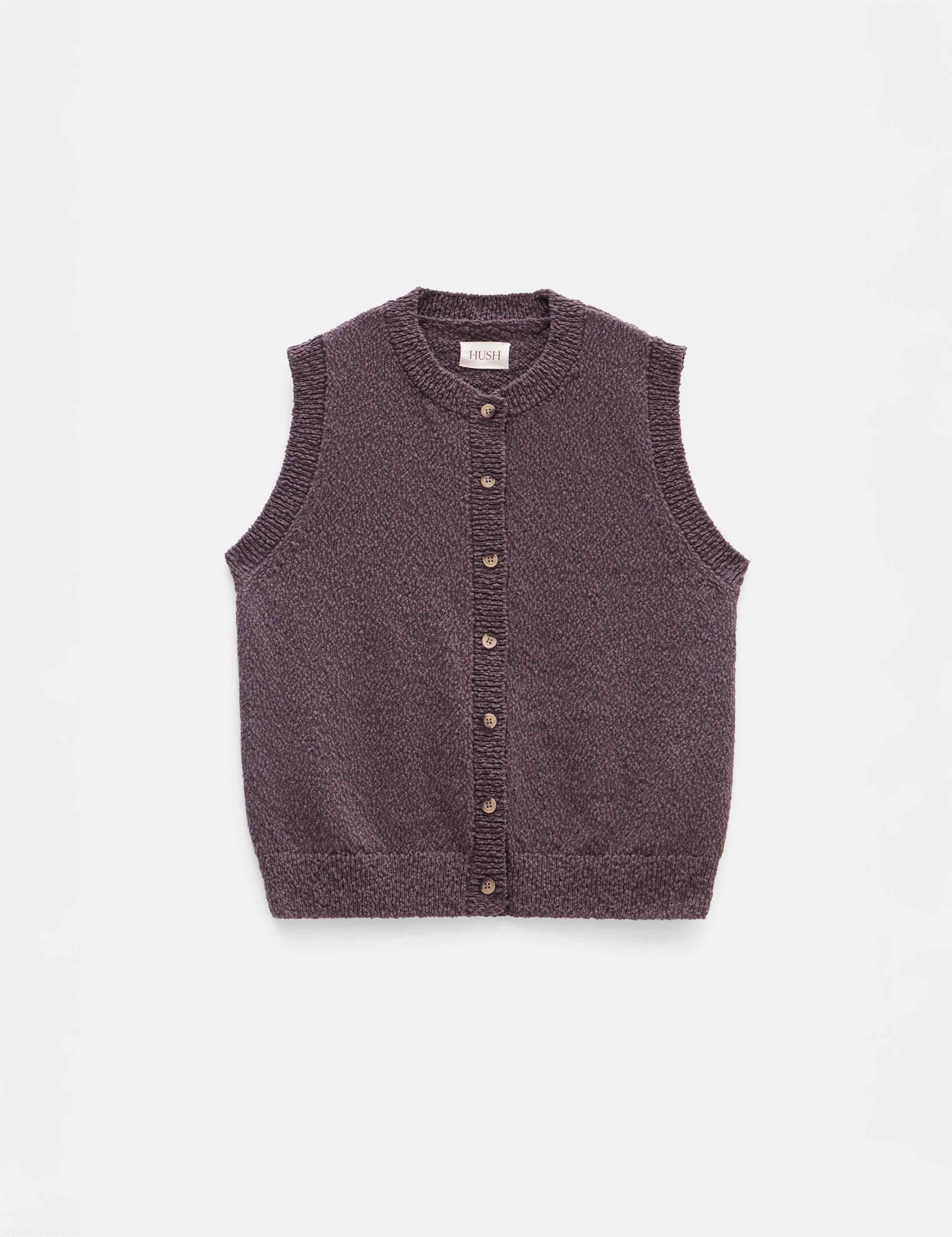 Pure Cotton Button Through Knitted Vest 2 of 5