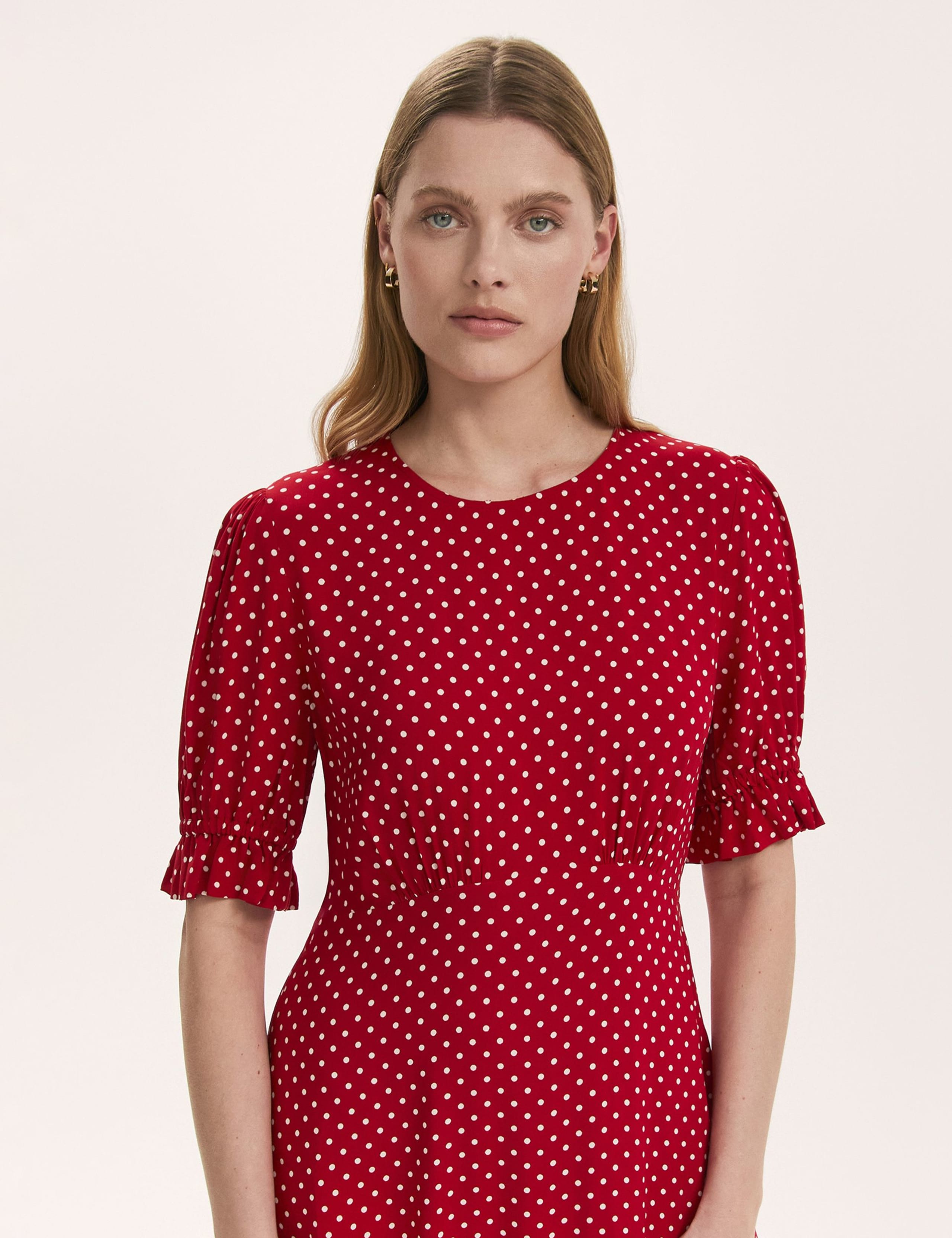Polka Dot Midi Tea Dress 4 of 4