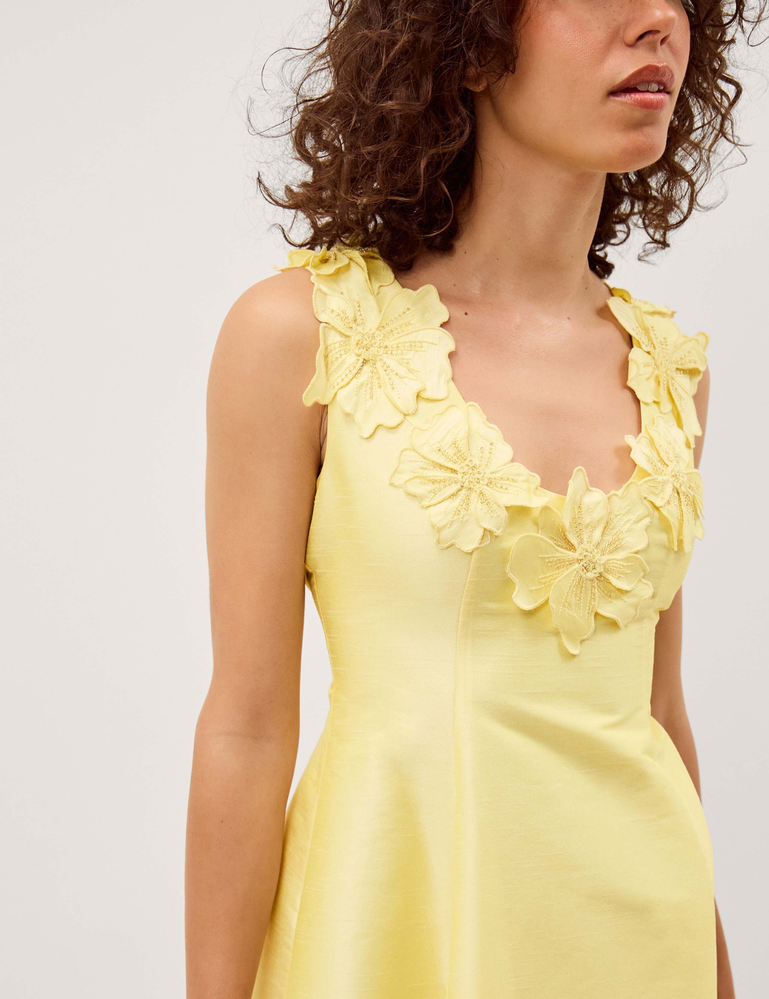 Embroidered Scoop Neck Midaxi Tea Dress 3 of 5
