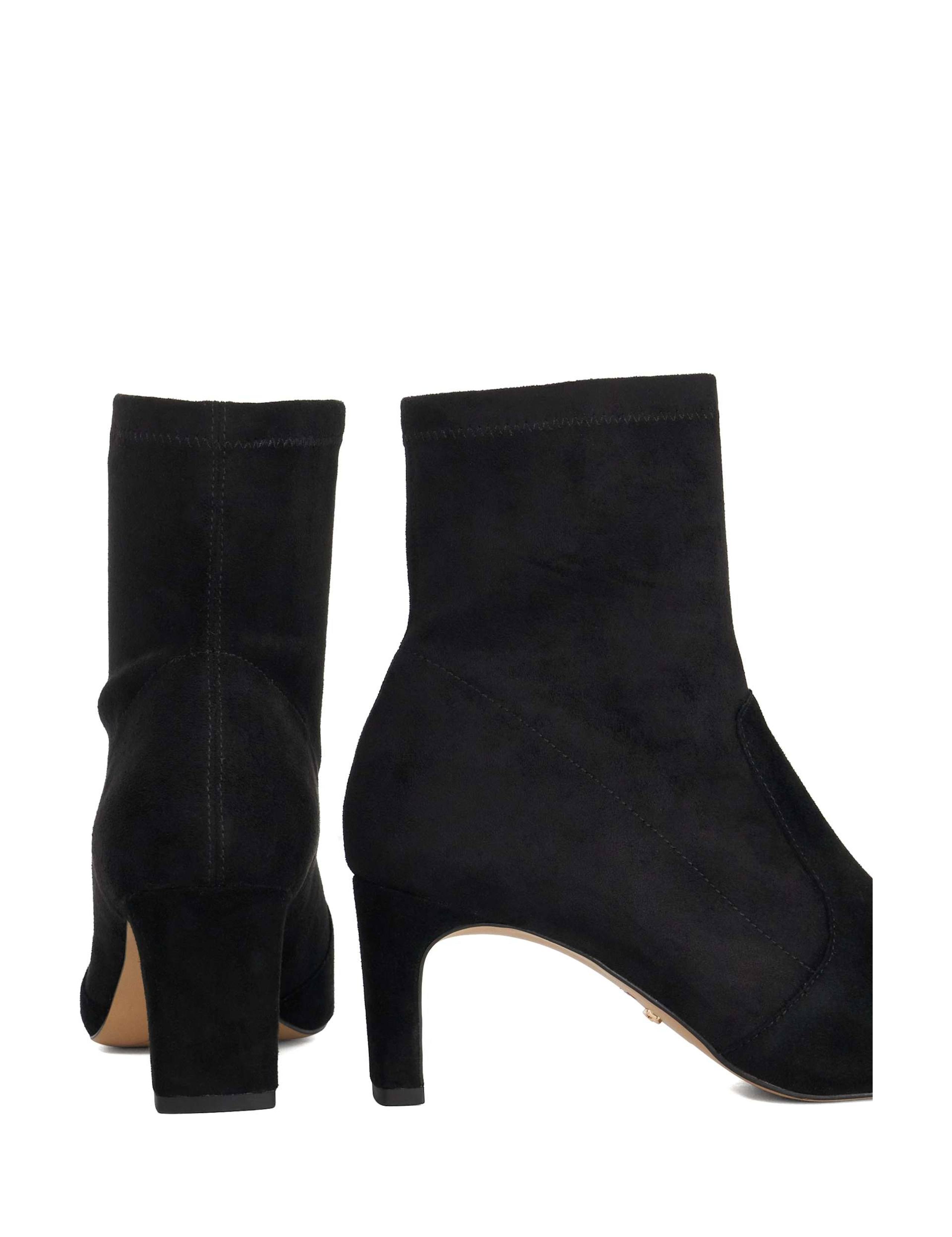 Suede Block Heel Pointed Ankle Boots 2 of 5