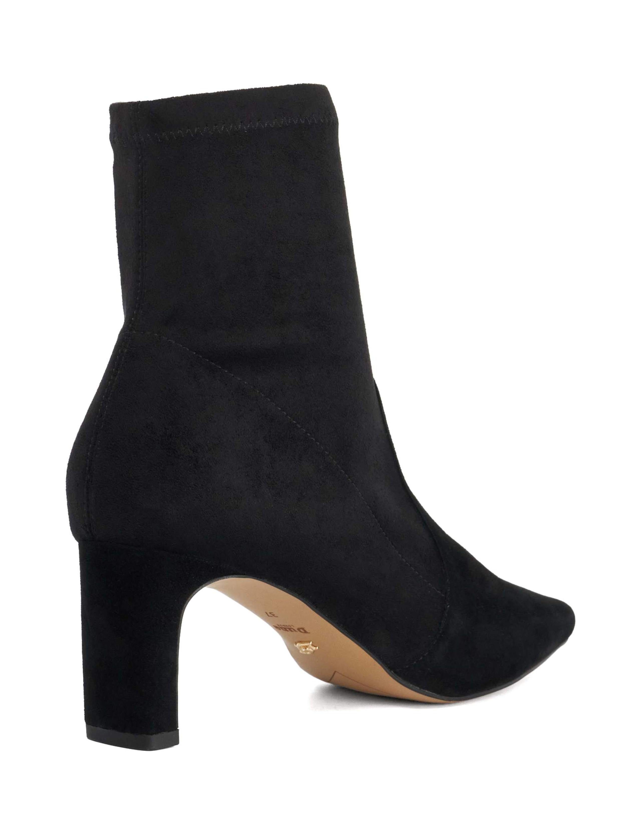 Suede Block Heel Pointed Ankle Boots 3 of 5