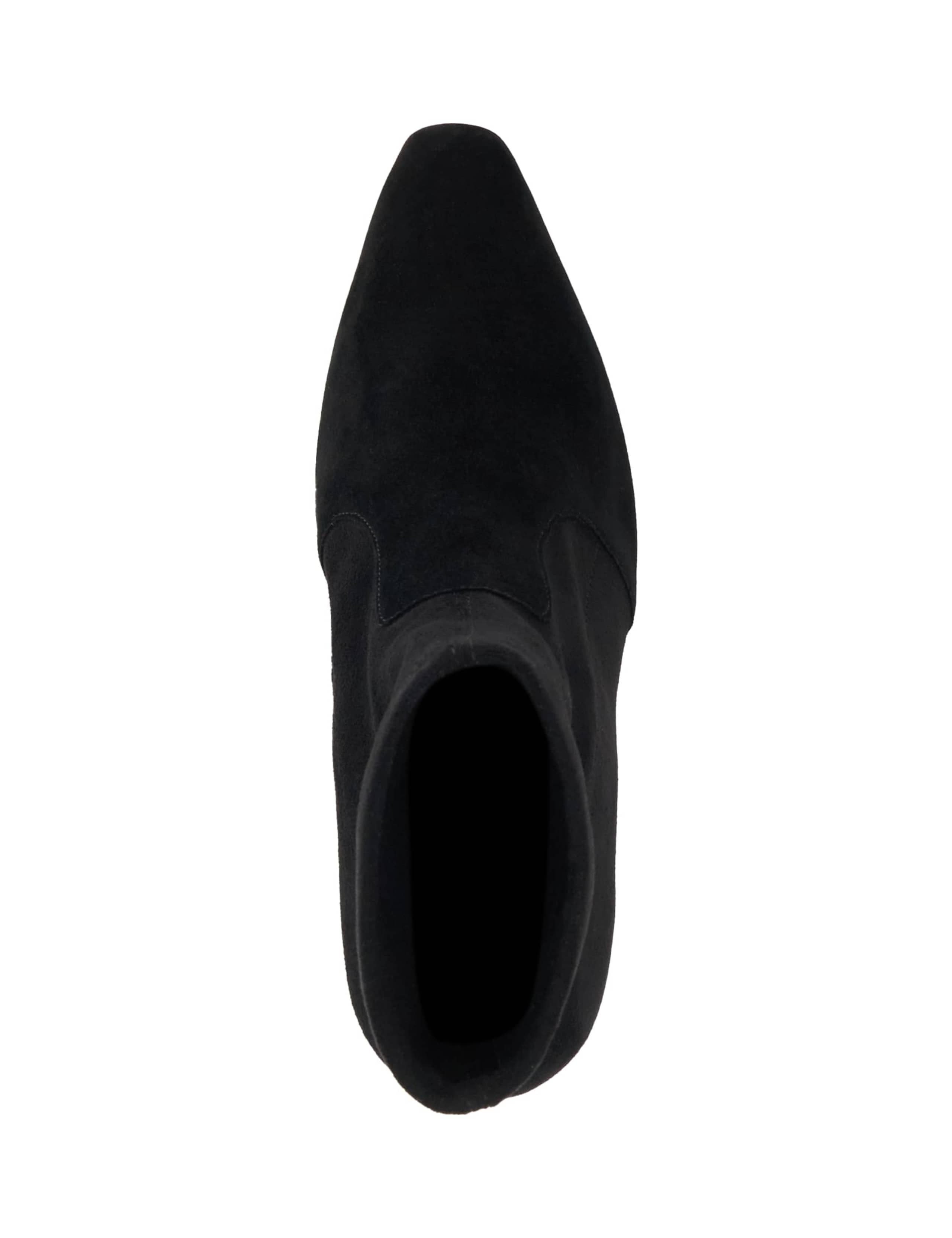 Suede Block Heel Pointed Ankle Boots 4 of 5