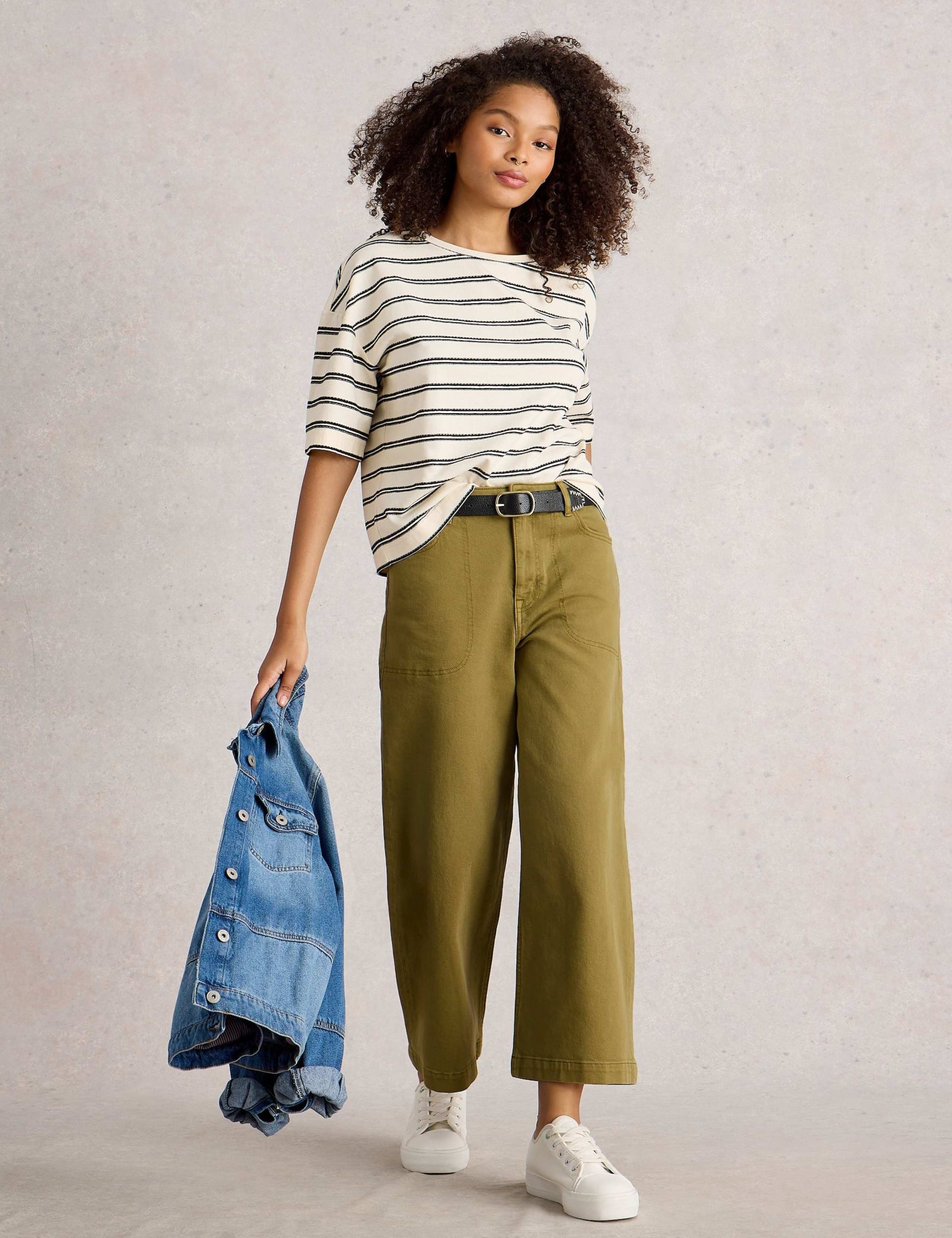 Wide Leg Cropped Jeans 1 of 6