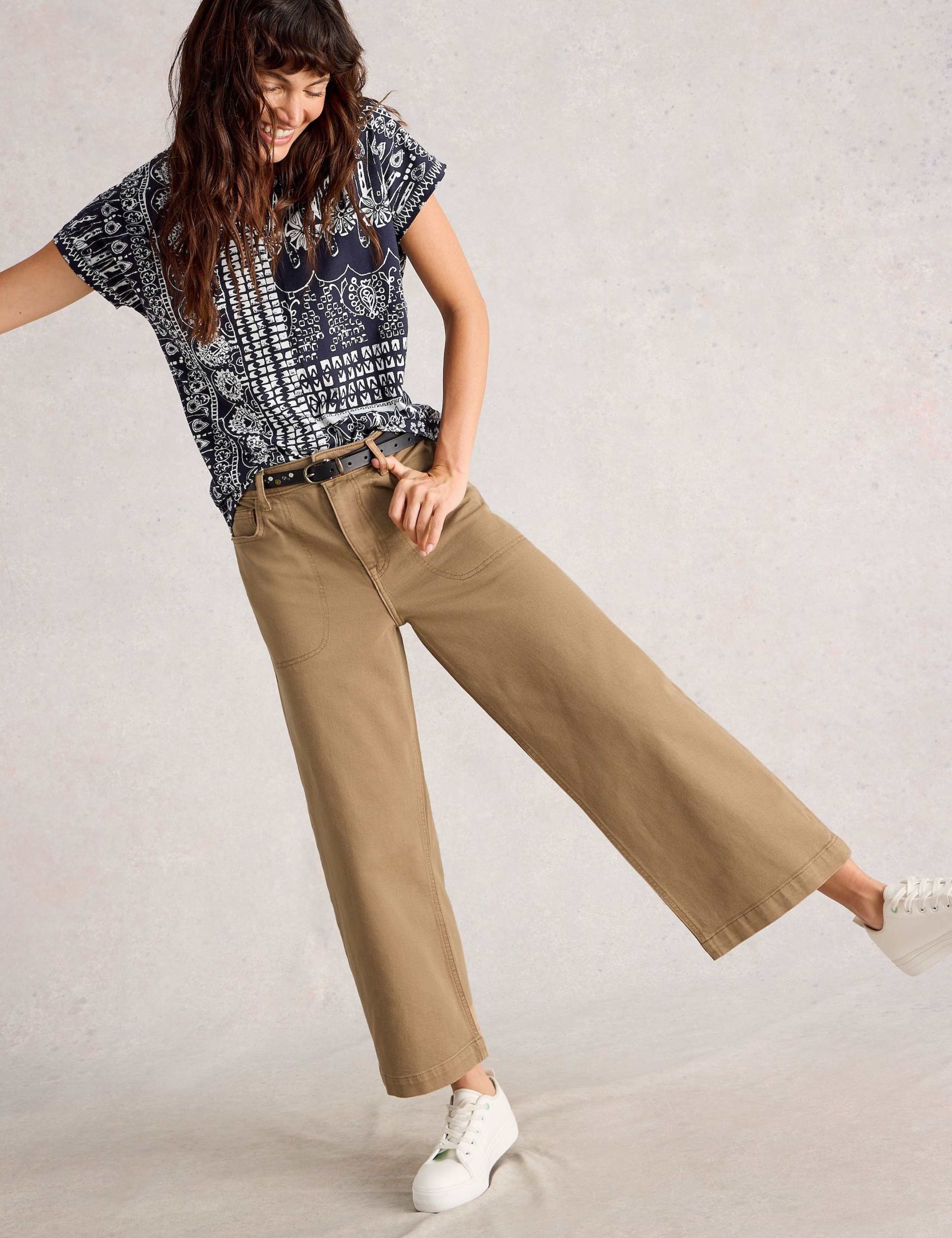 Wide Leg Cropped Jeans 3 of 6