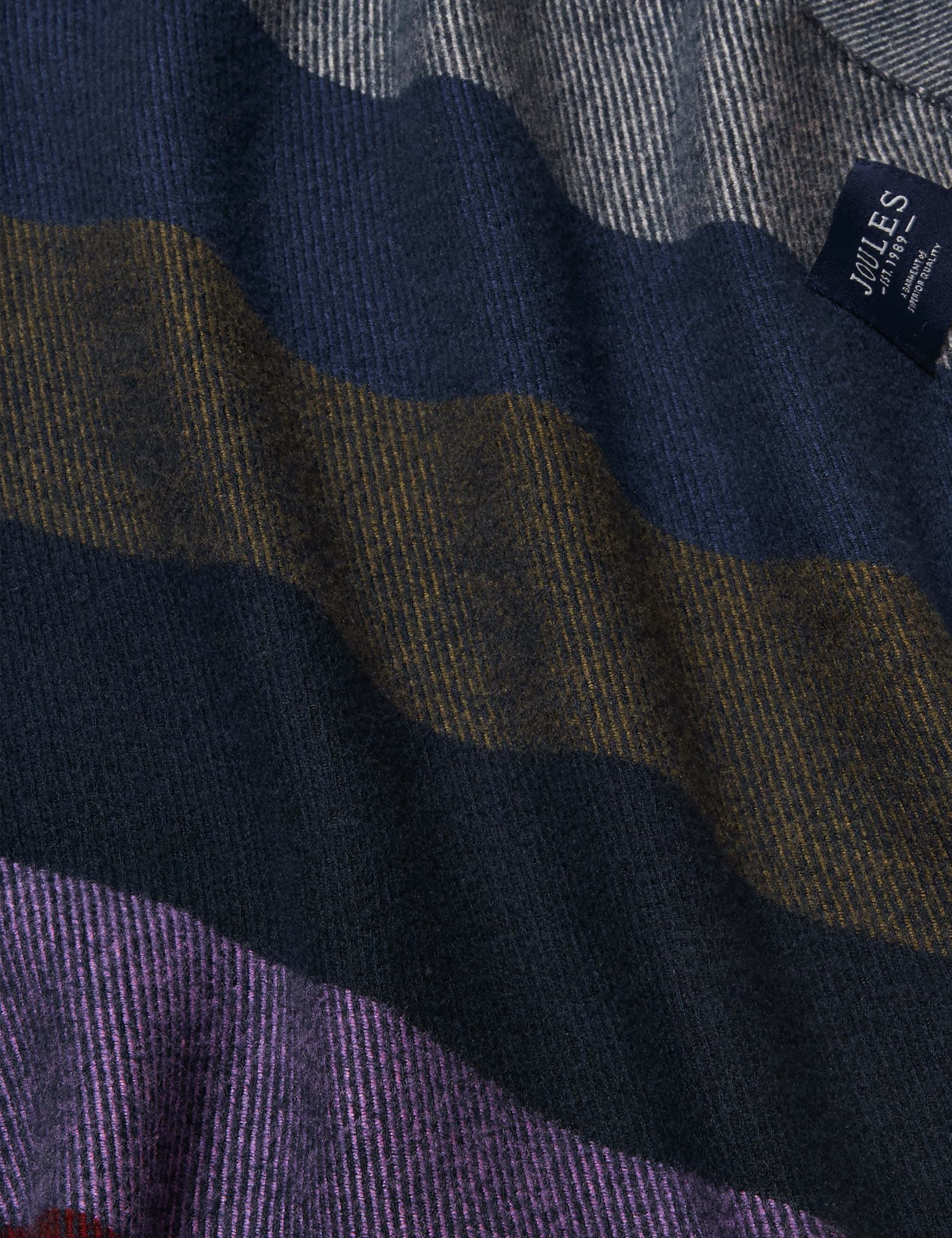 Checked Fringed Scarf 5 of 5