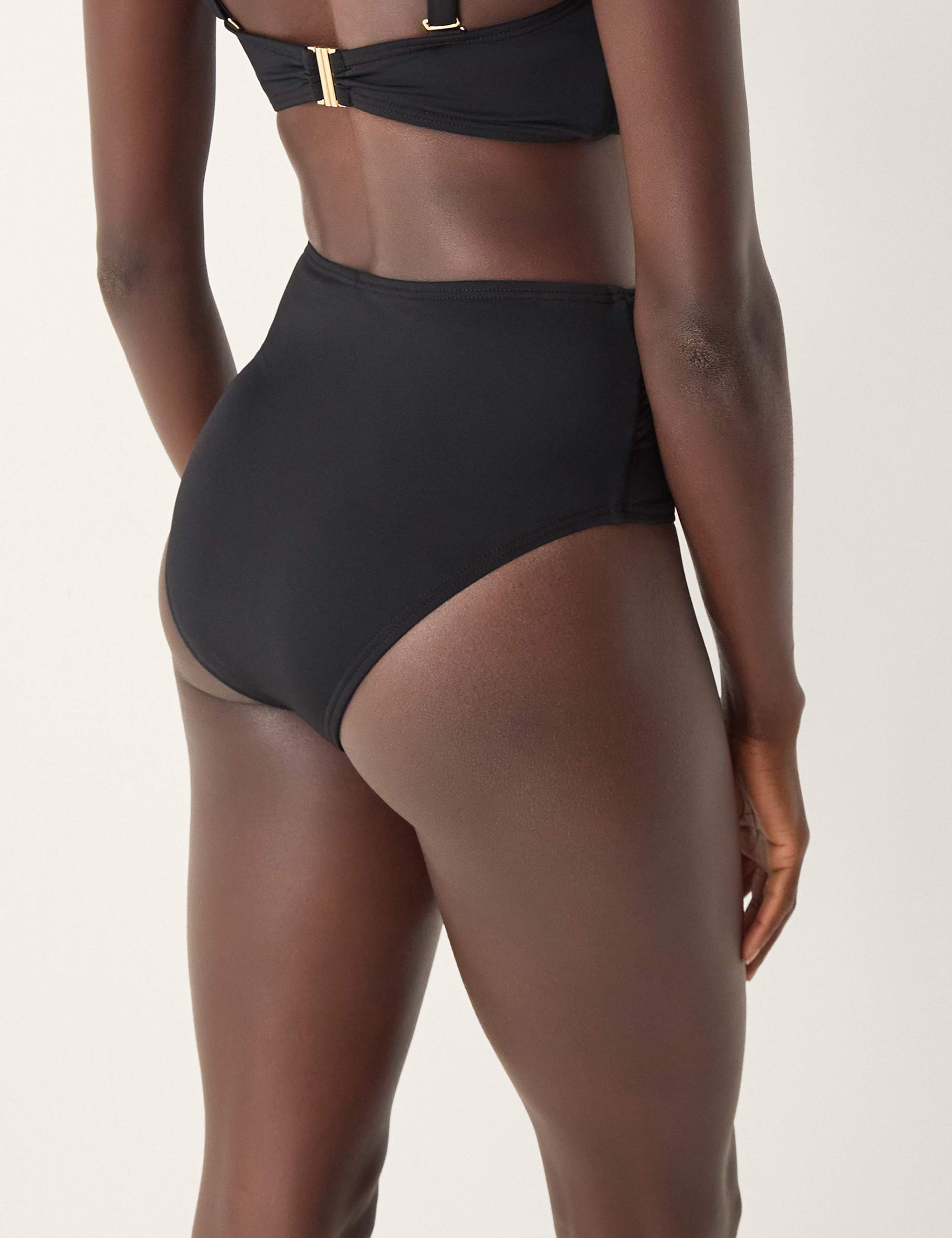 Molten Detail High Waisted Bikini Bottoms 3 of 4