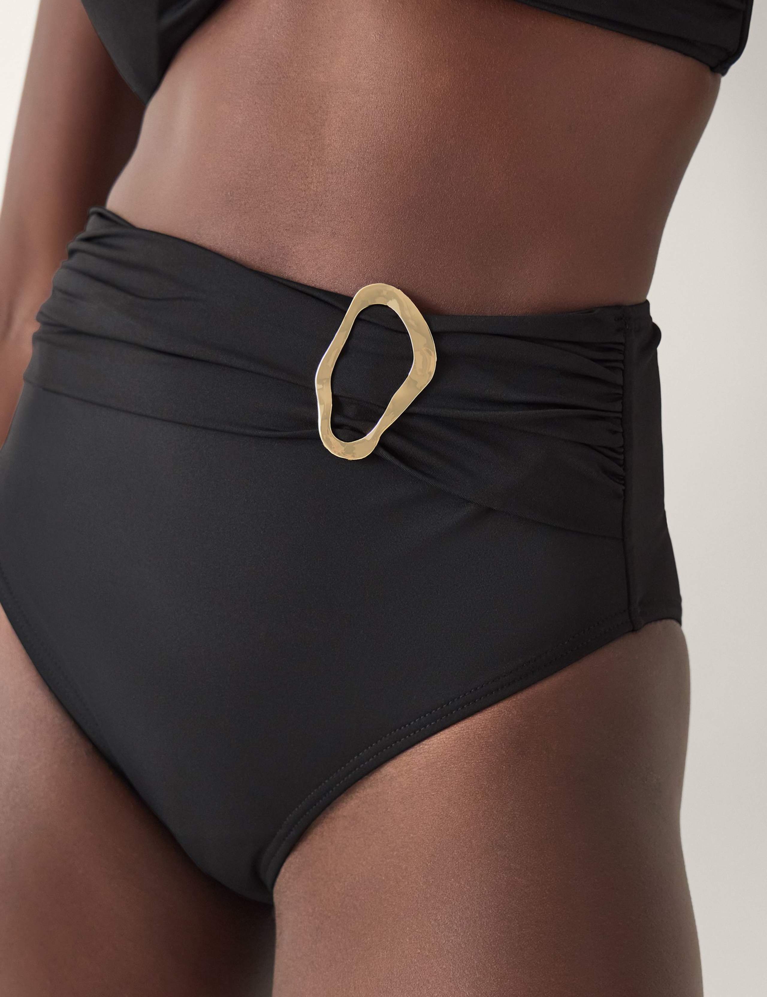 Molten Detail High Waisted Bikini Bottoms 4 of 4