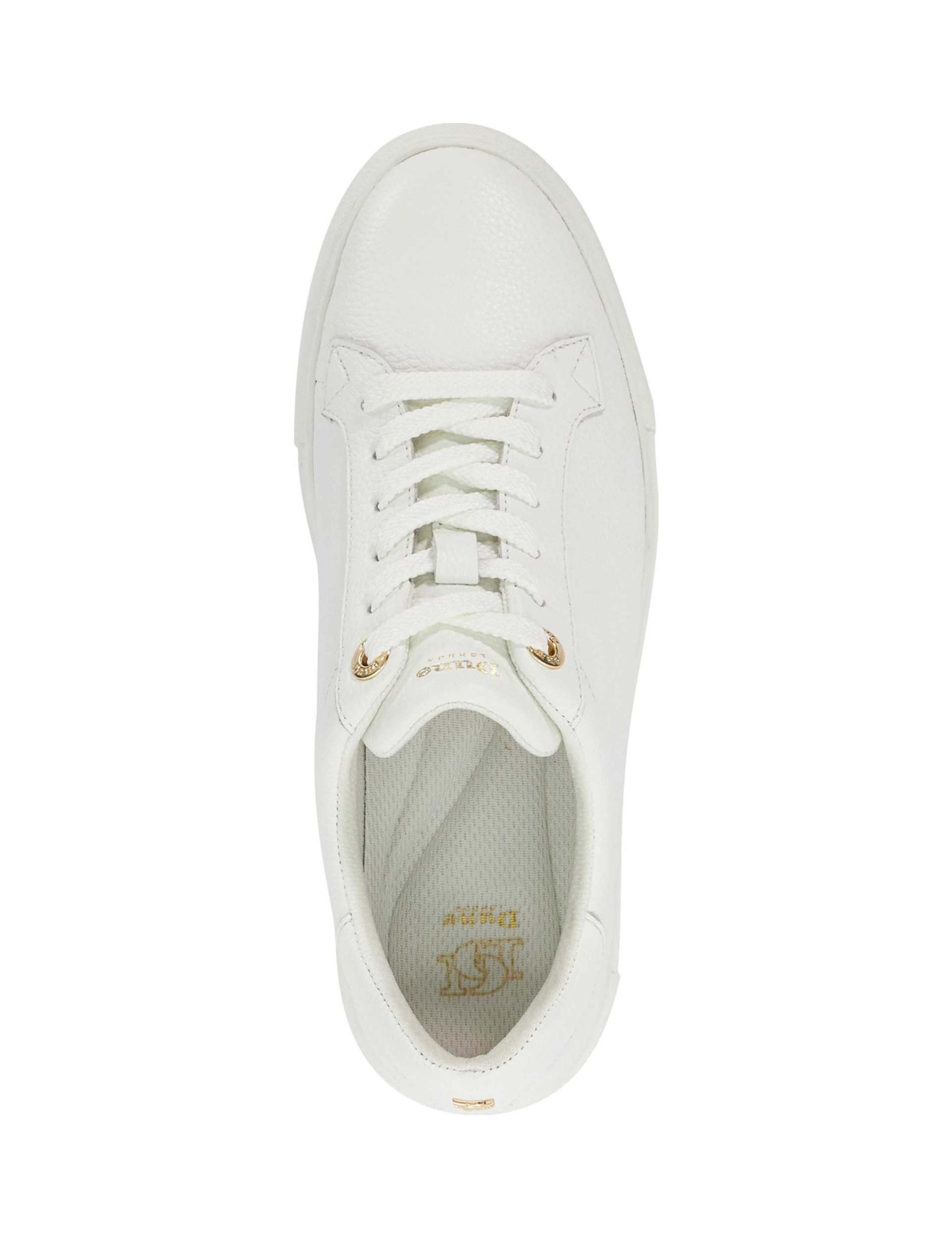 Leather Lace Up Flatform Trainers 2 of 5