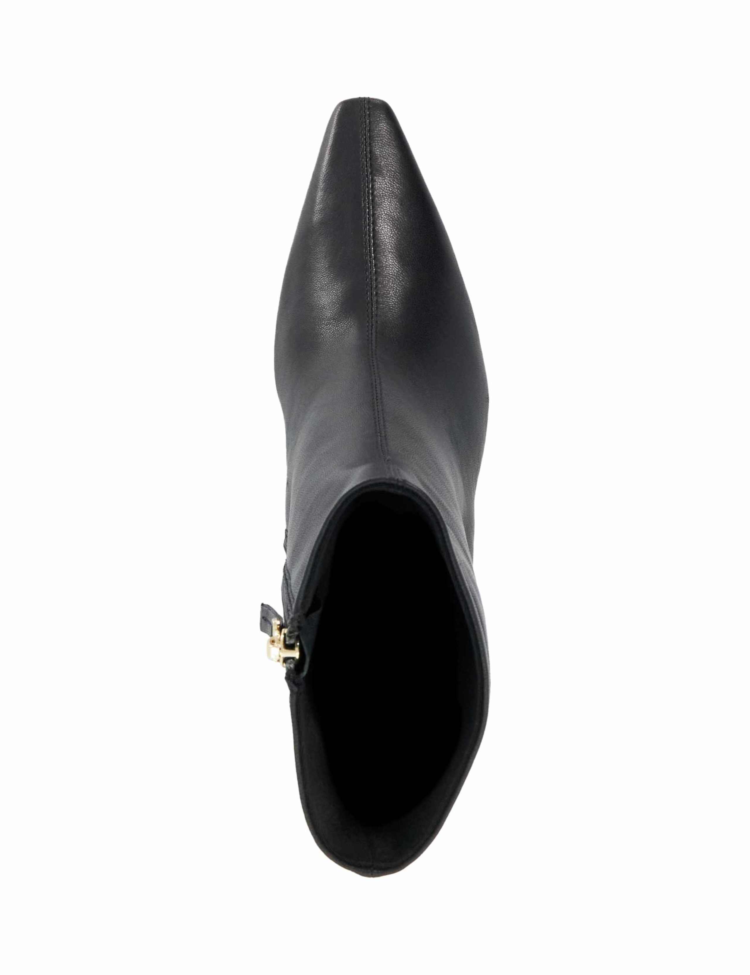 Leather Stiletto Heel Pointed Ankle Boots 2 of 5