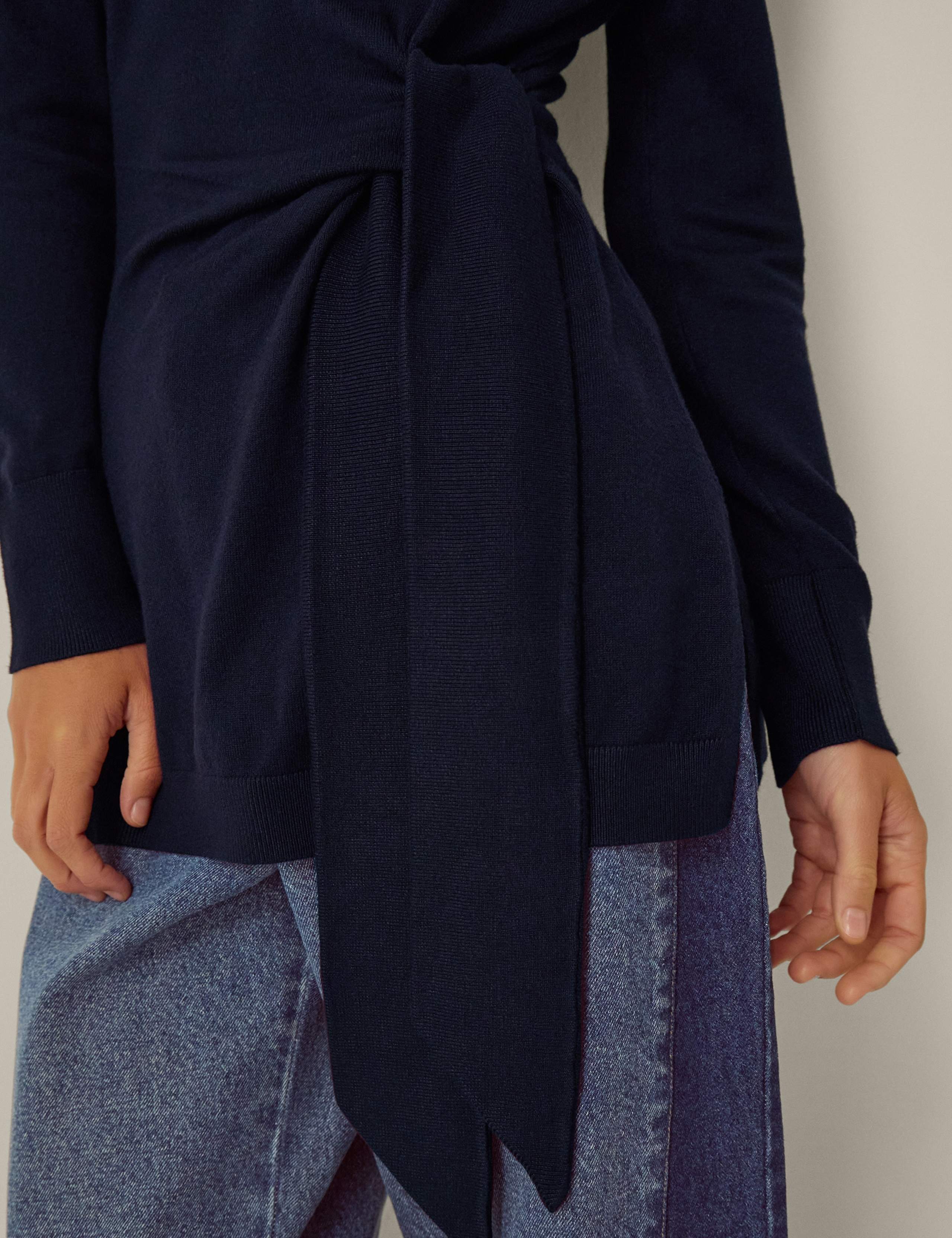 Slash Neck Tie Side Jumper 3 of 3