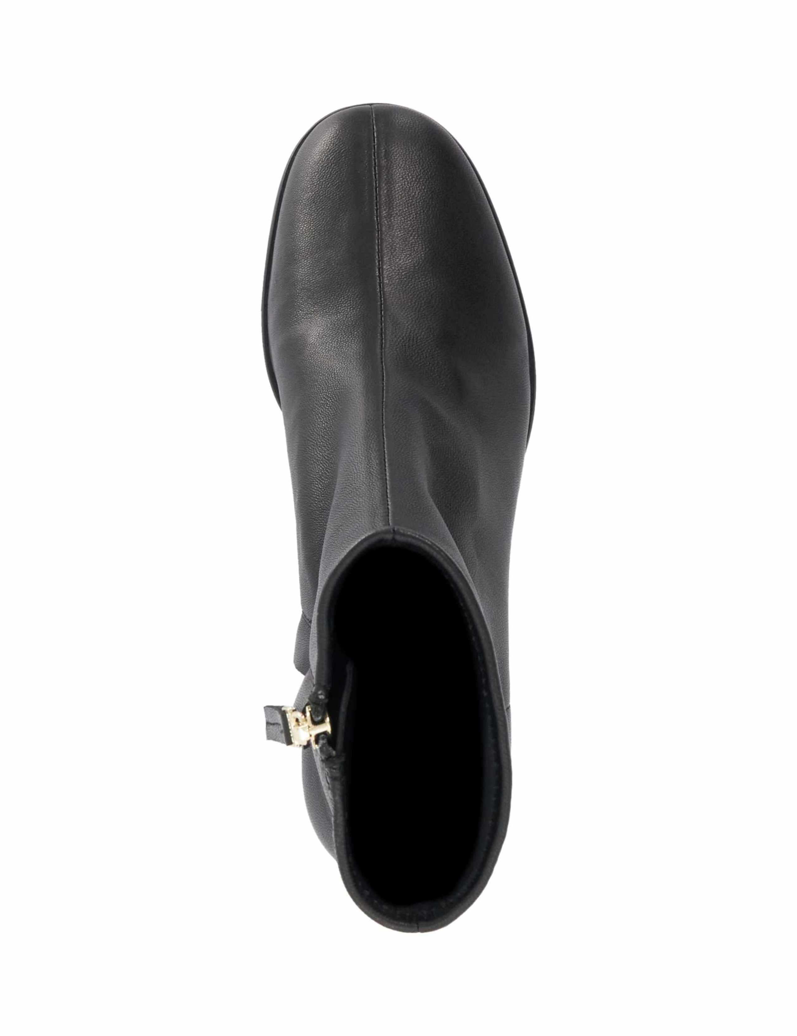 Leather Block Heel Ankle Boots 2 of 5