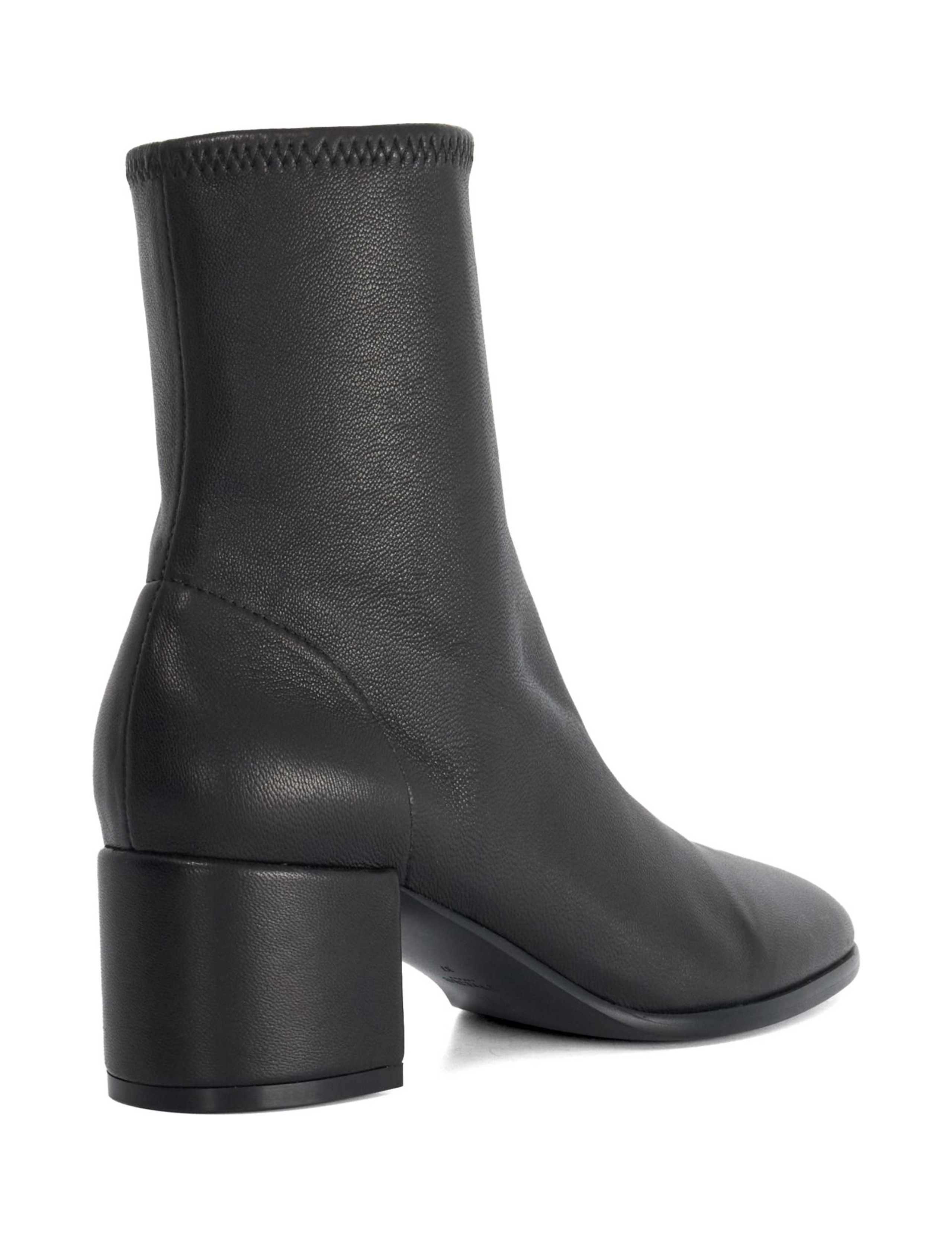 Leather Block Heel Ankle Boots 5 of 5