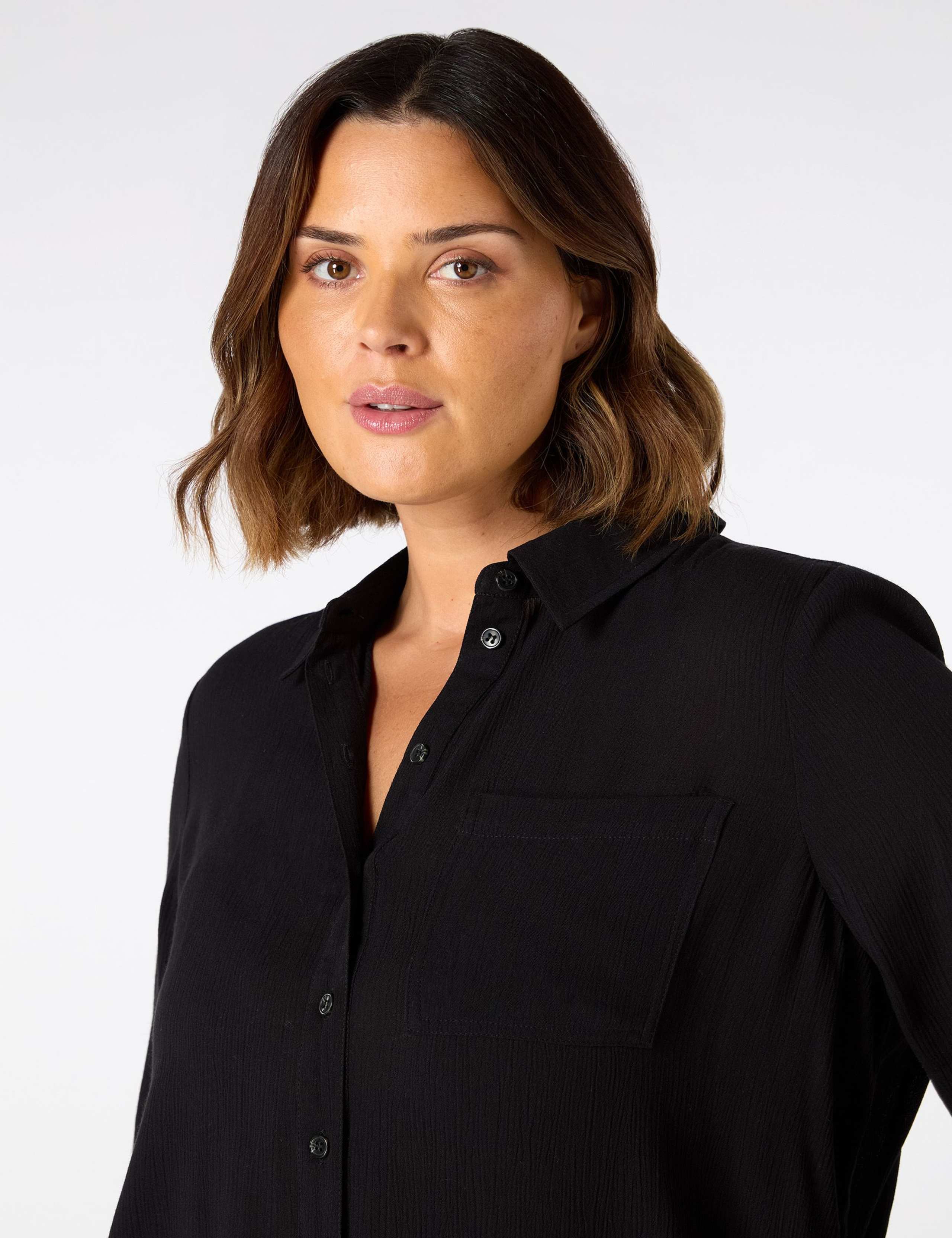 Crinkle Collared Shirt 4 of 4