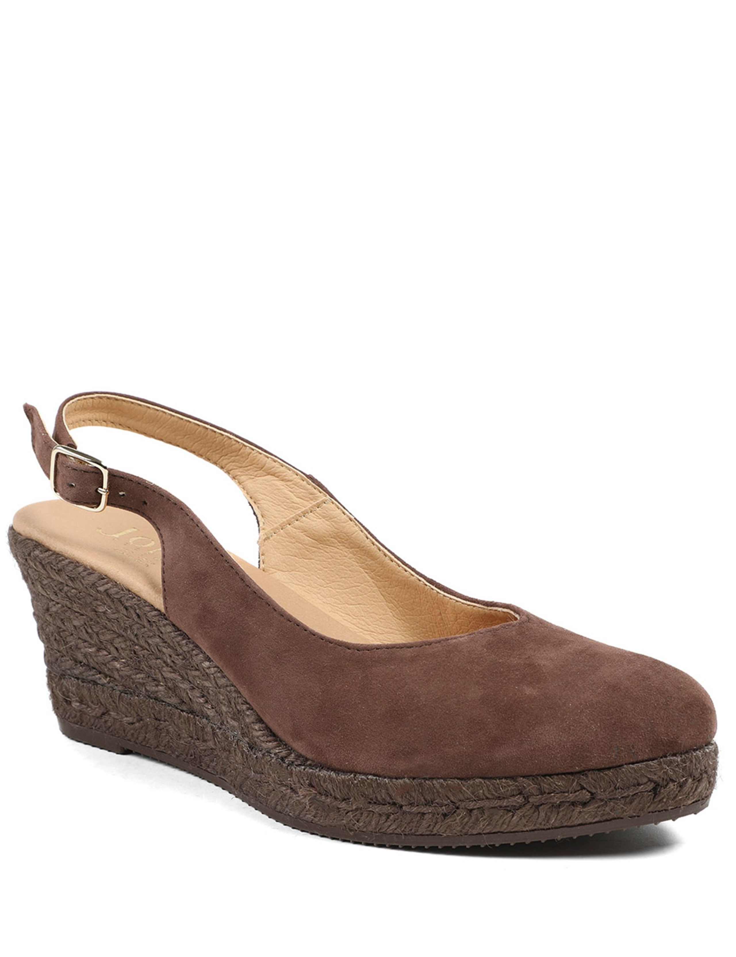 Suede Ankle Strap Wedge Espadrilles 2 of 6
