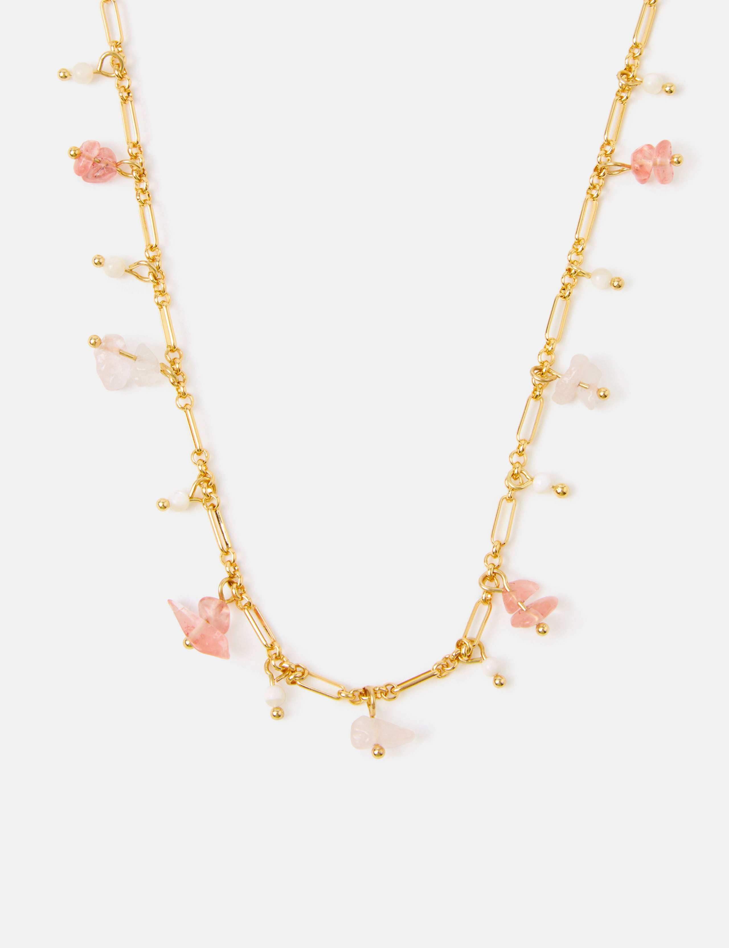 14ct Gold Plated Semi Precious Necklace 2 of 3